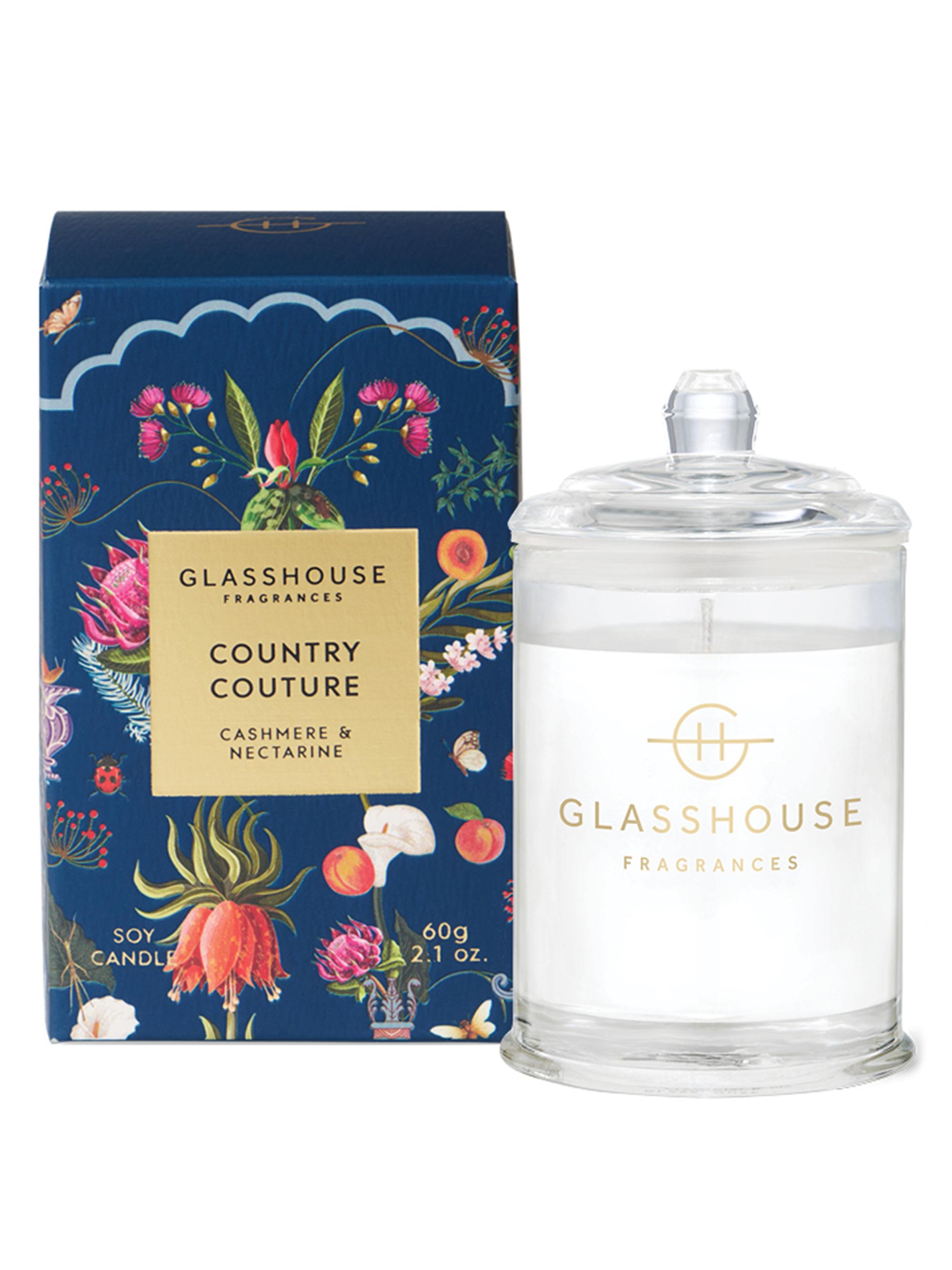 Glasshouse Fragrances Country Couture Cashmere & Nectarine Candle
