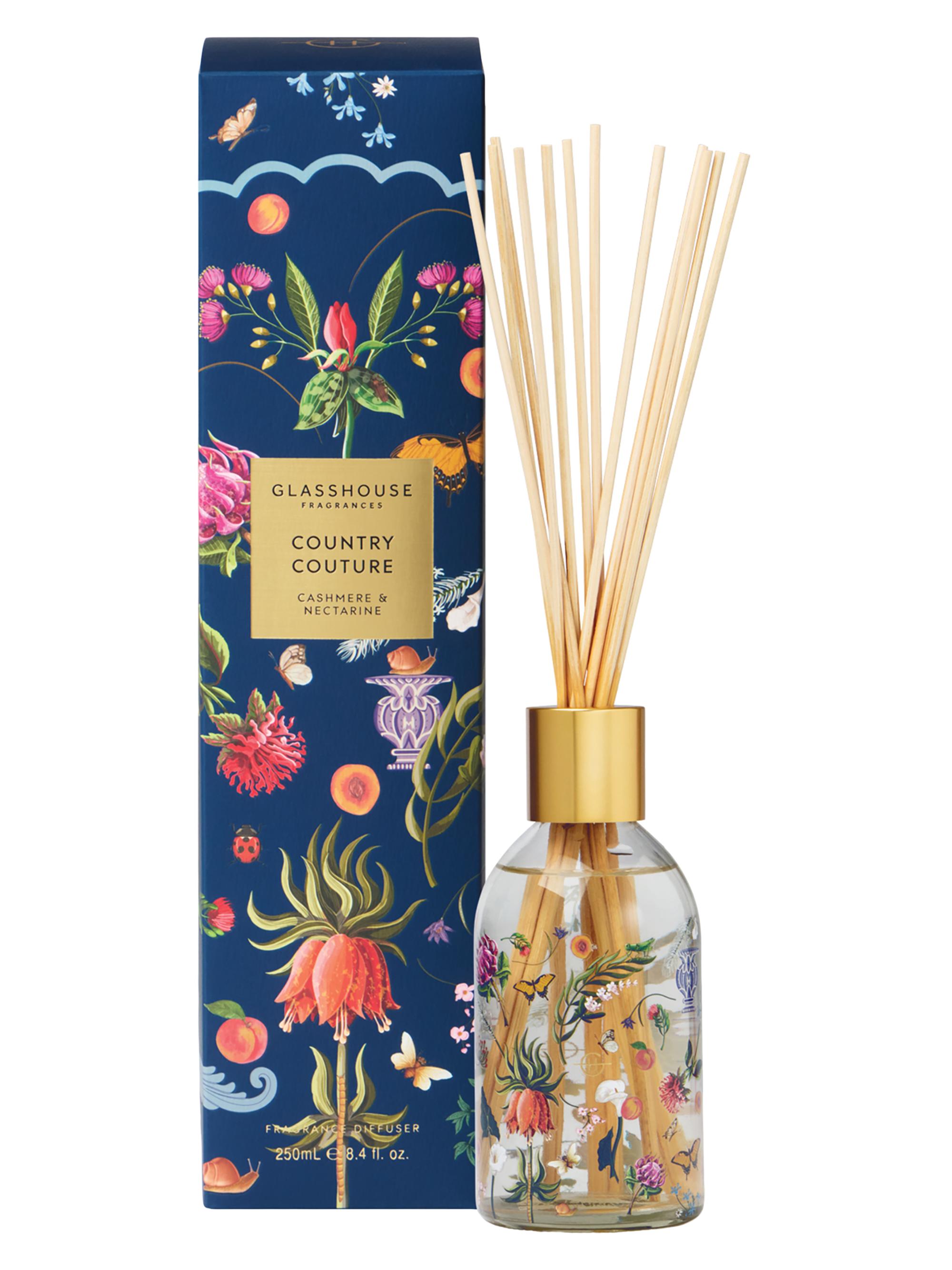 Glasshouse Fragrances Country Couture Cashmere & Nectarine Fragrance Diffuser