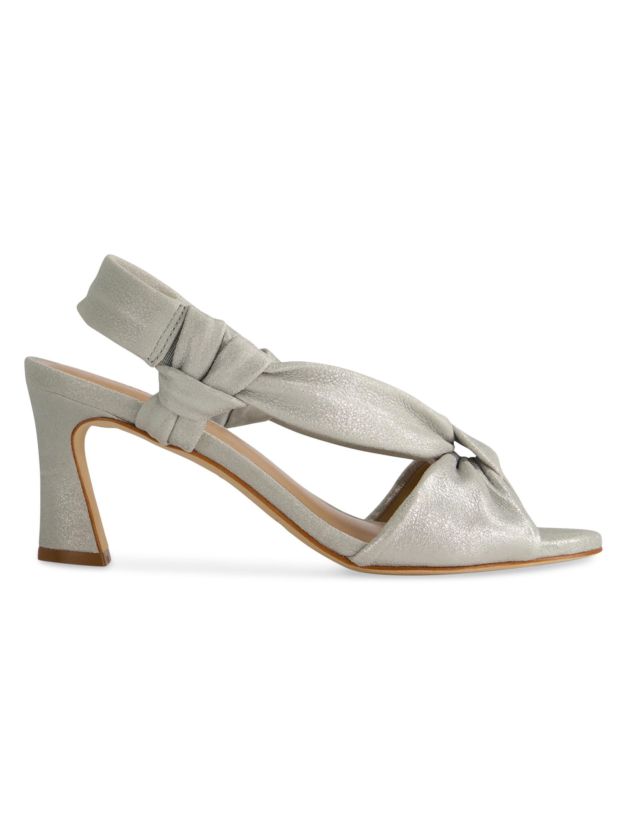 Bernardo Women's Novah Slingback Heeled Sandals - Silver