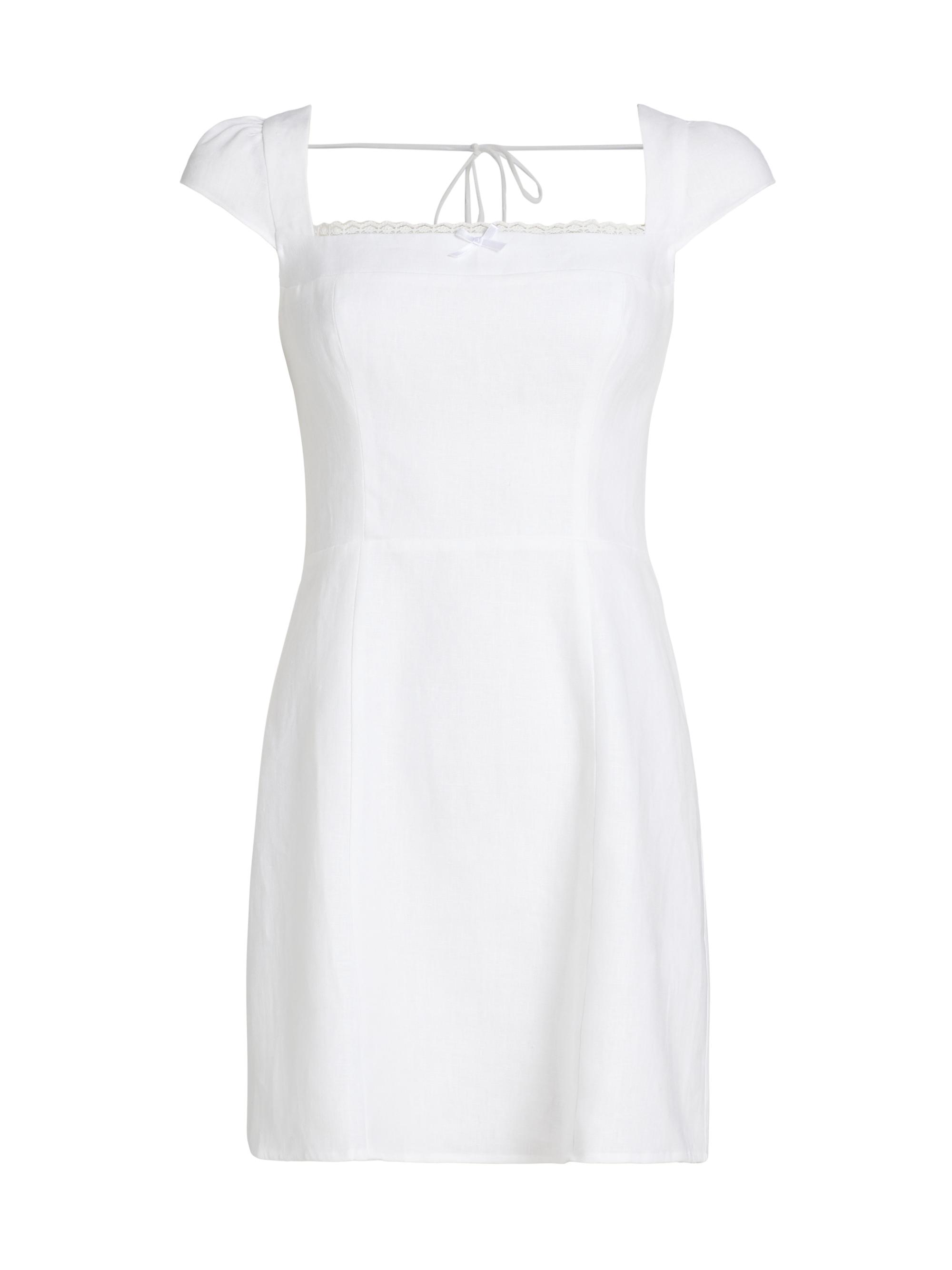 Reformation Women's Loula Linen Minidress - White