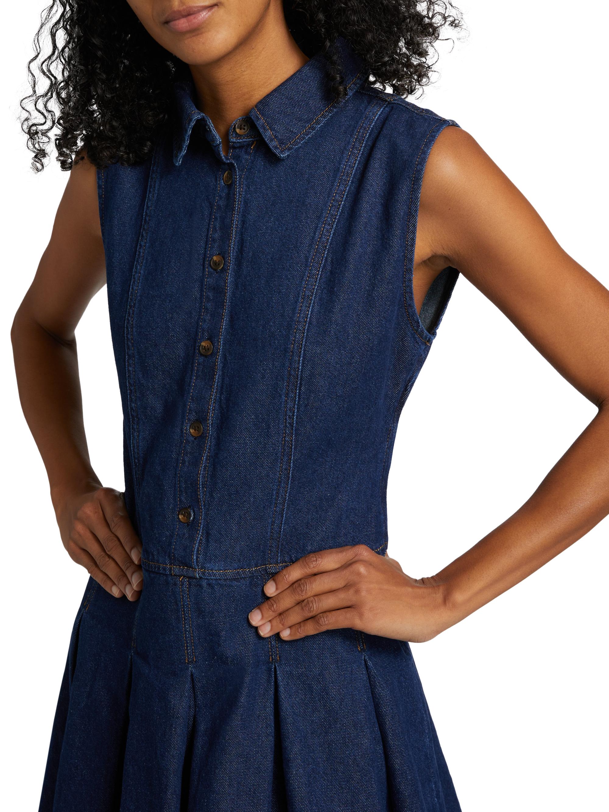 60s a line mini dress 1960s A-Line Mod Blue Vintage Mini Dress main image 1