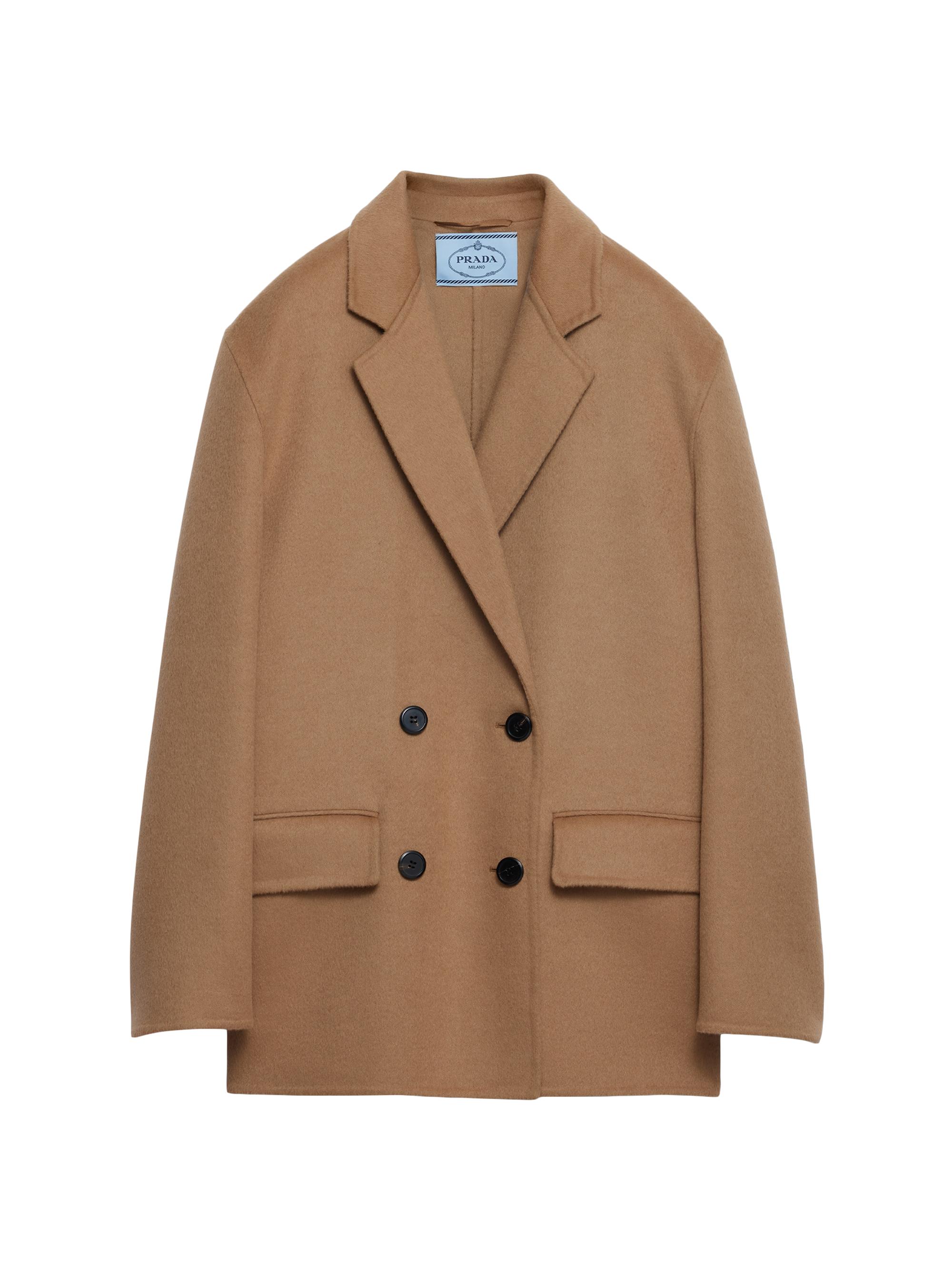 Prada Women's Double-Breasted Cashgora Blazer - Brown