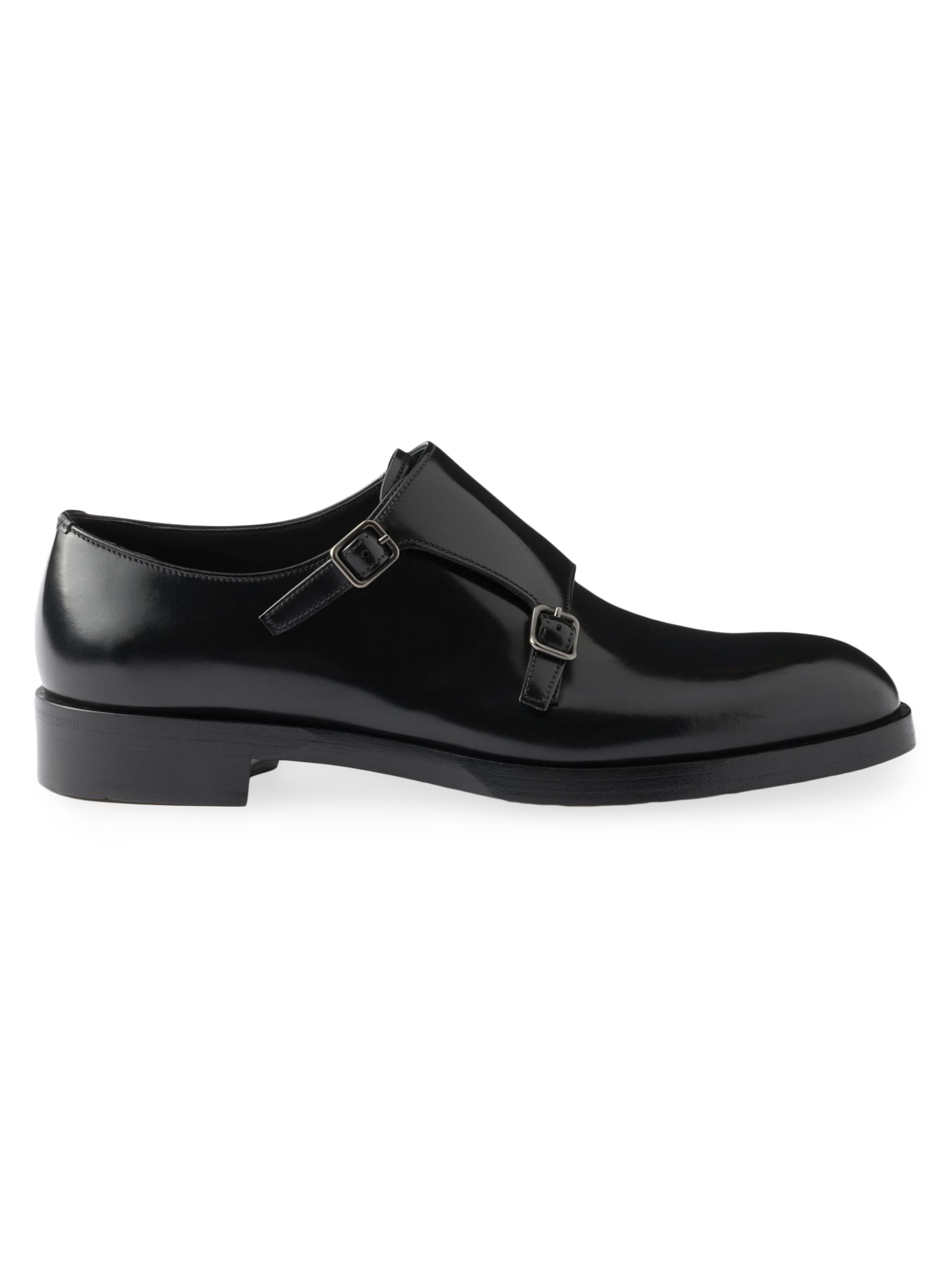 Prada Brushed Leather Lace-Up Shoes | Saks Fifth Avenue