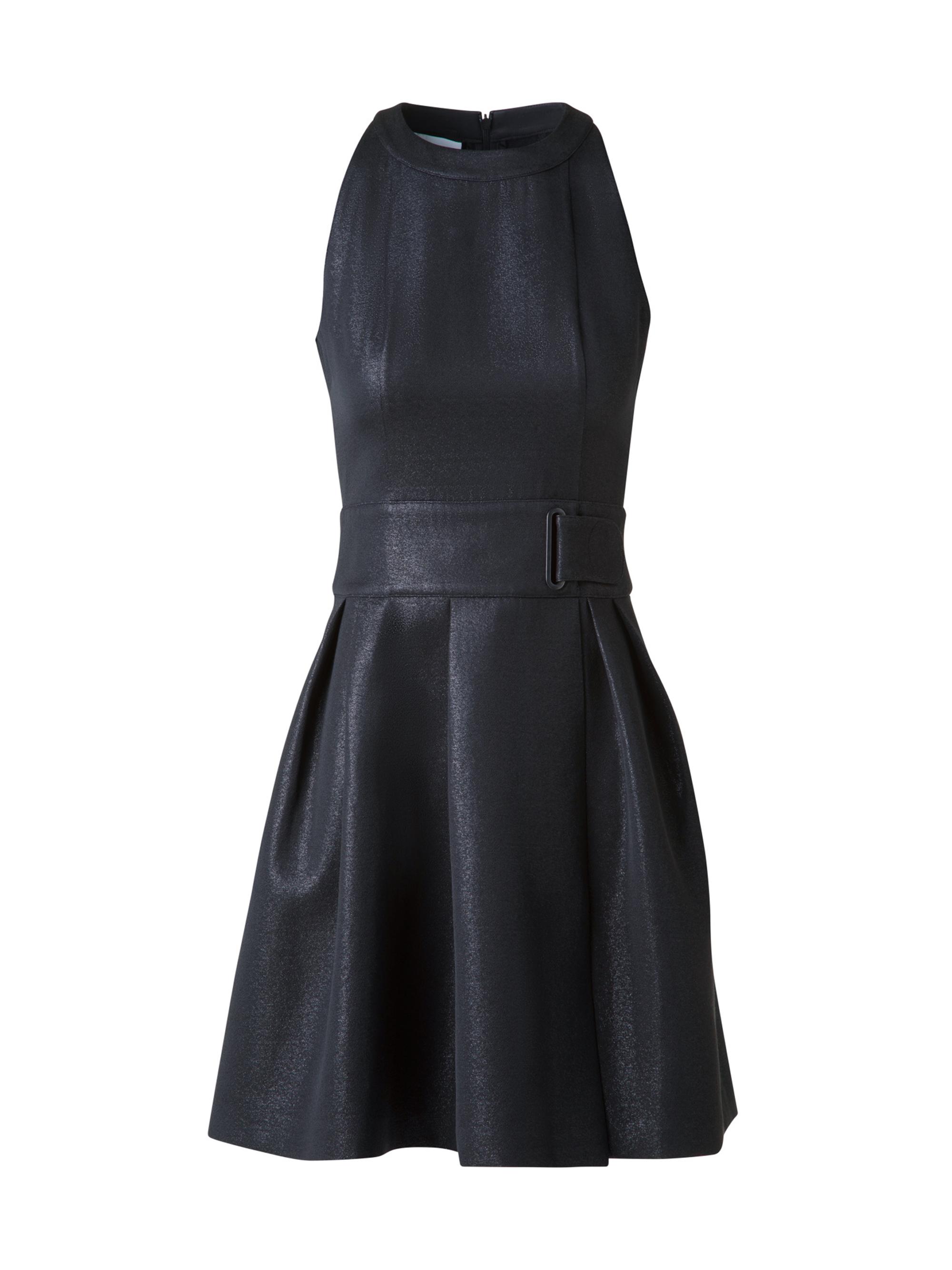 black onyx dresses Polka Dot Midi Dress, BLACK-CREAM / 8 main image 1