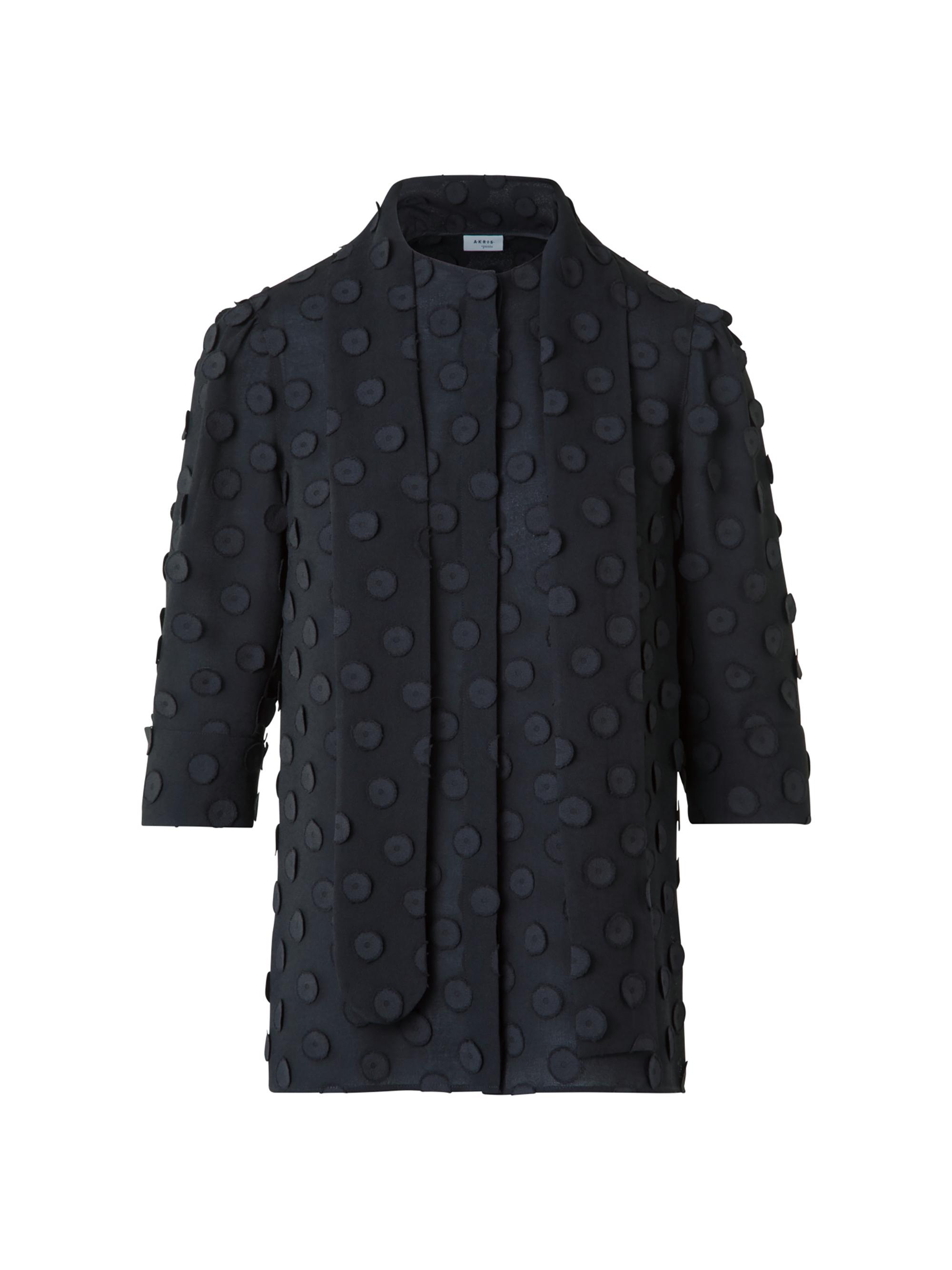 Akris punto Women's Boho 3D Polka Dot Blouse - Black