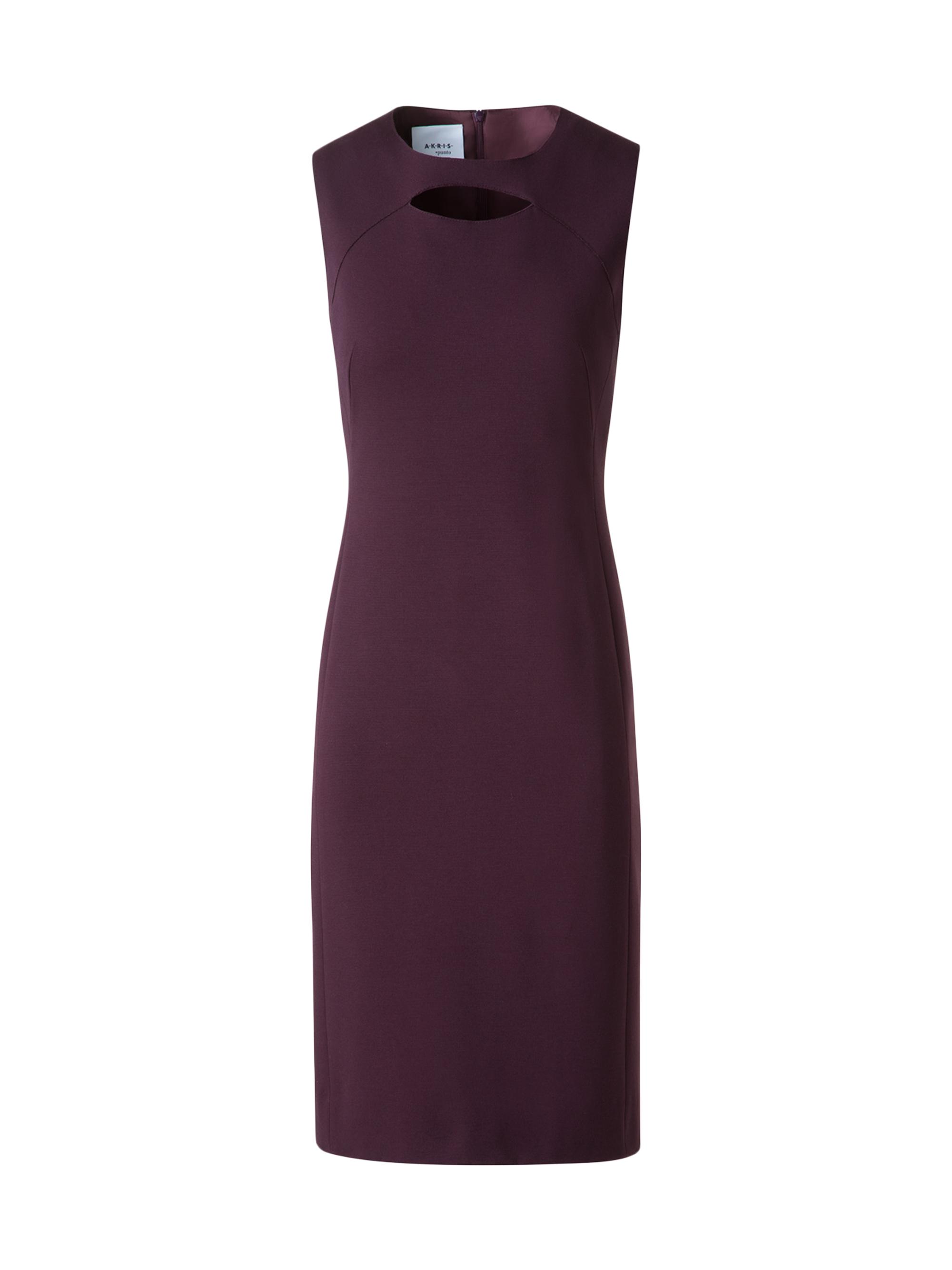 Akris punto Women's Sleeveless Jersey Knee-Length Dress - Black Berry