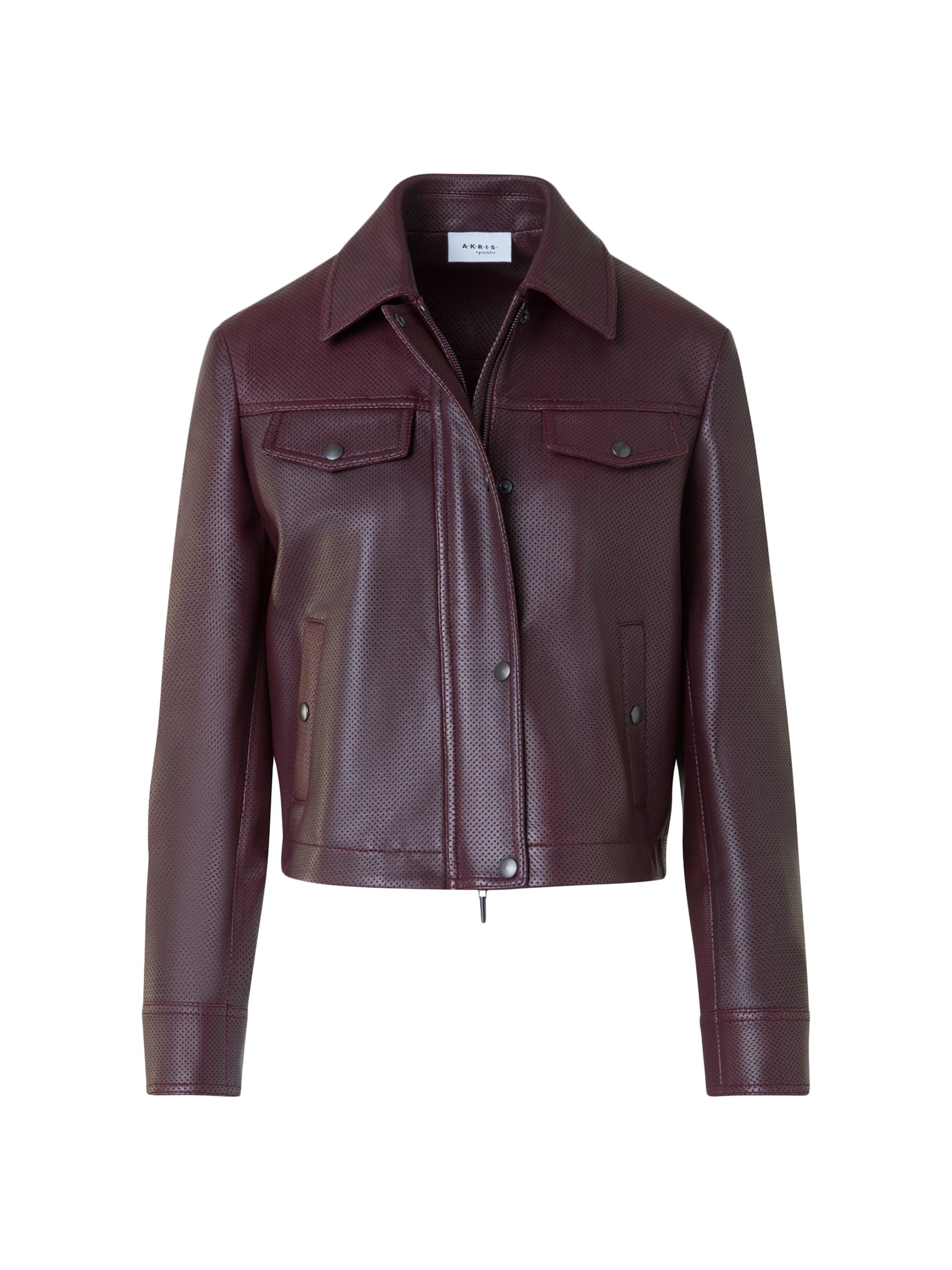 Akris punto Pin Dot Leather Jacket | Saks Fifth Avenue
