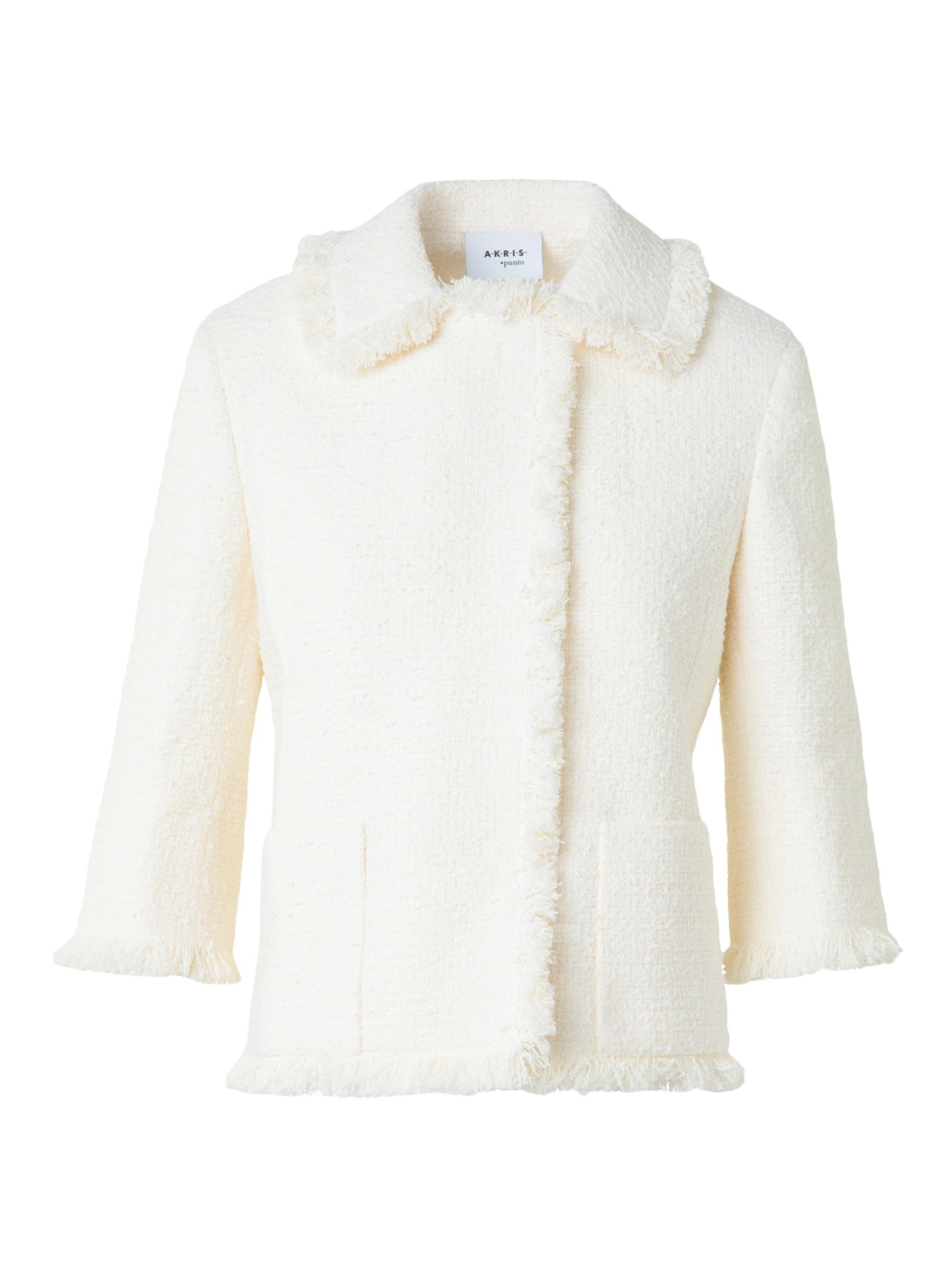 Akris punto Women's Bouclé Tweed Jacket - Cream