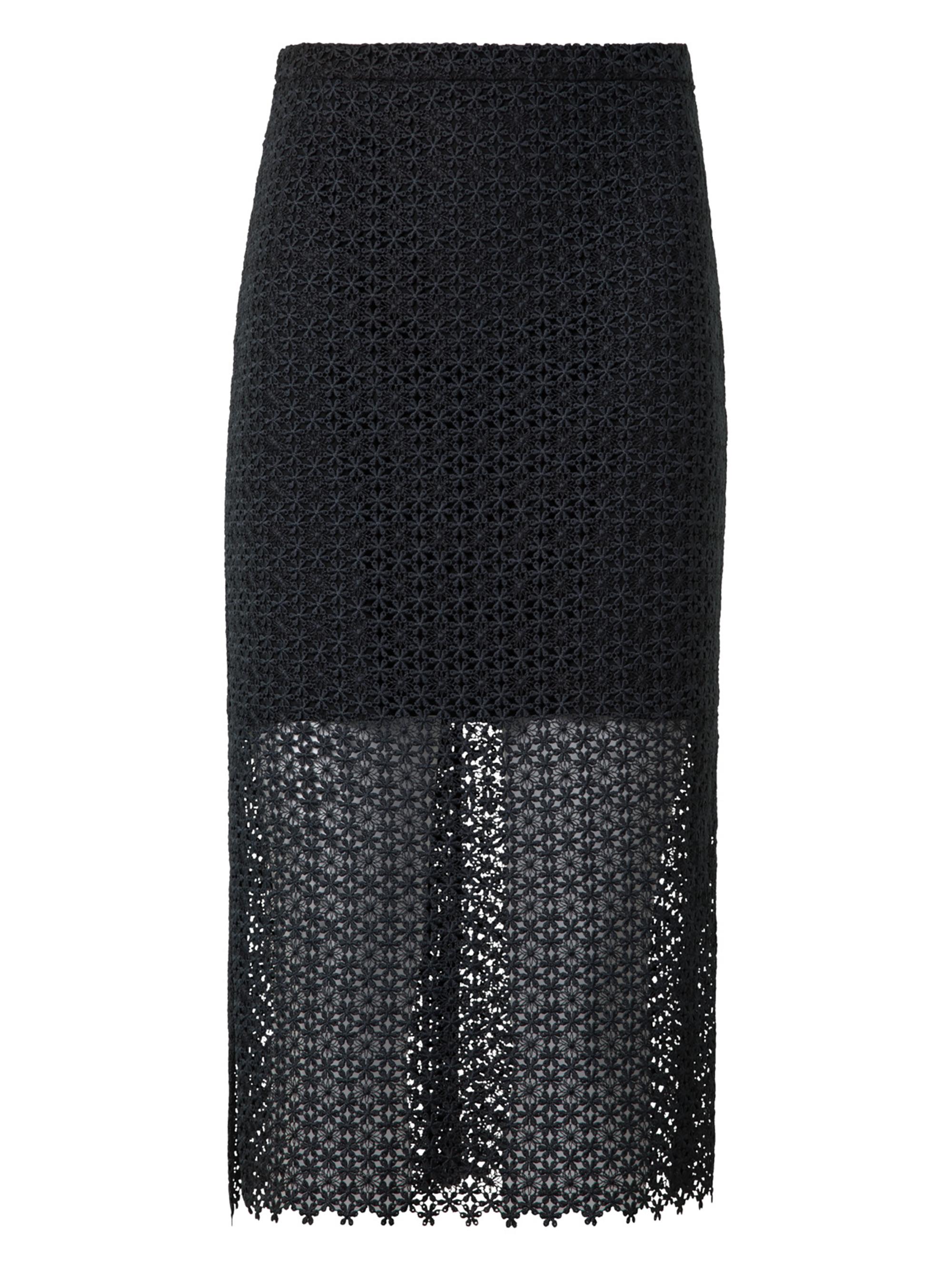 Akris punto Women's Daisy Guipure Pencil Skirt - Black