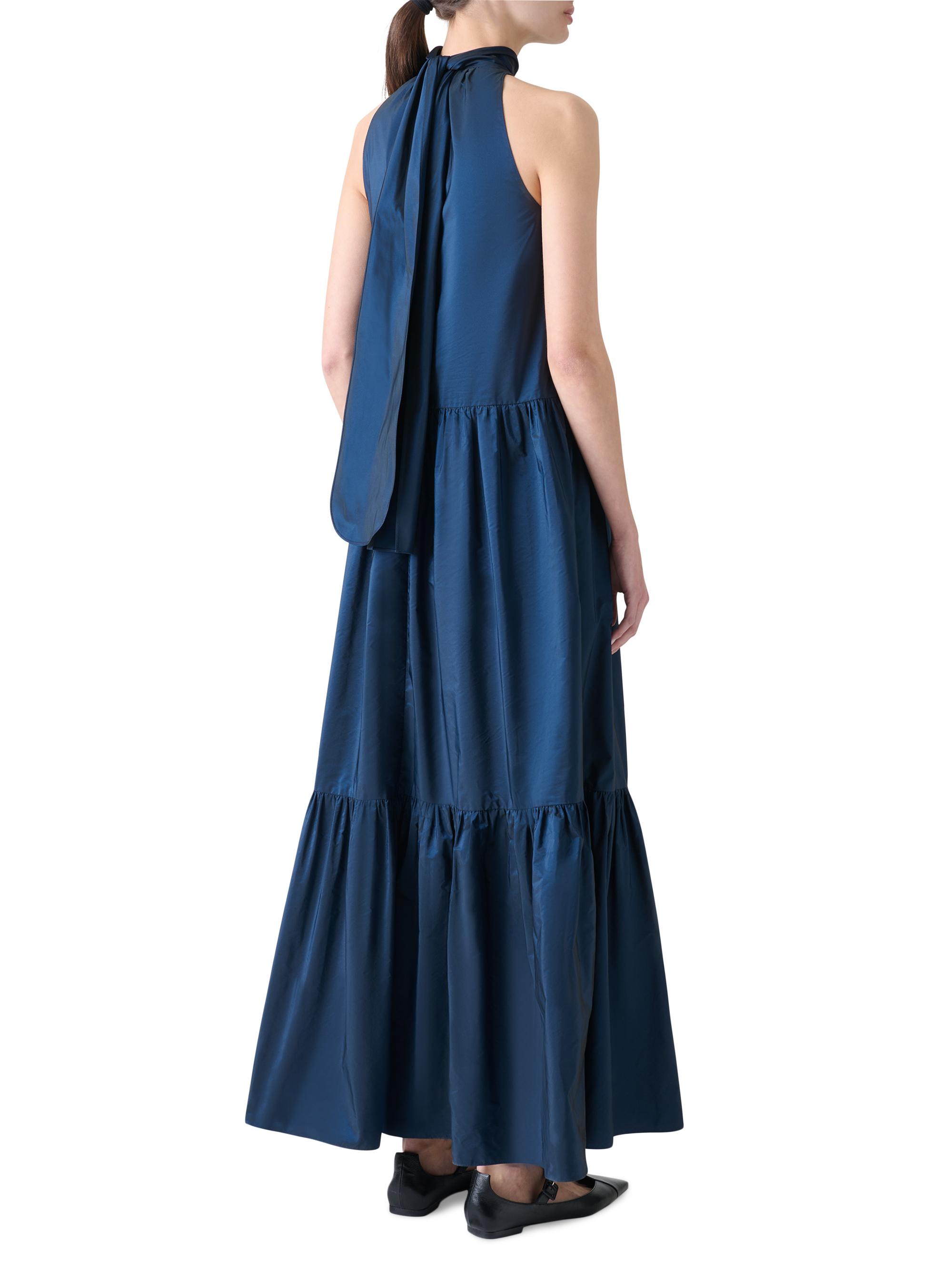 Akris punto Boho Taffeta Maxi Dress - Navy 60% Off | Vtir