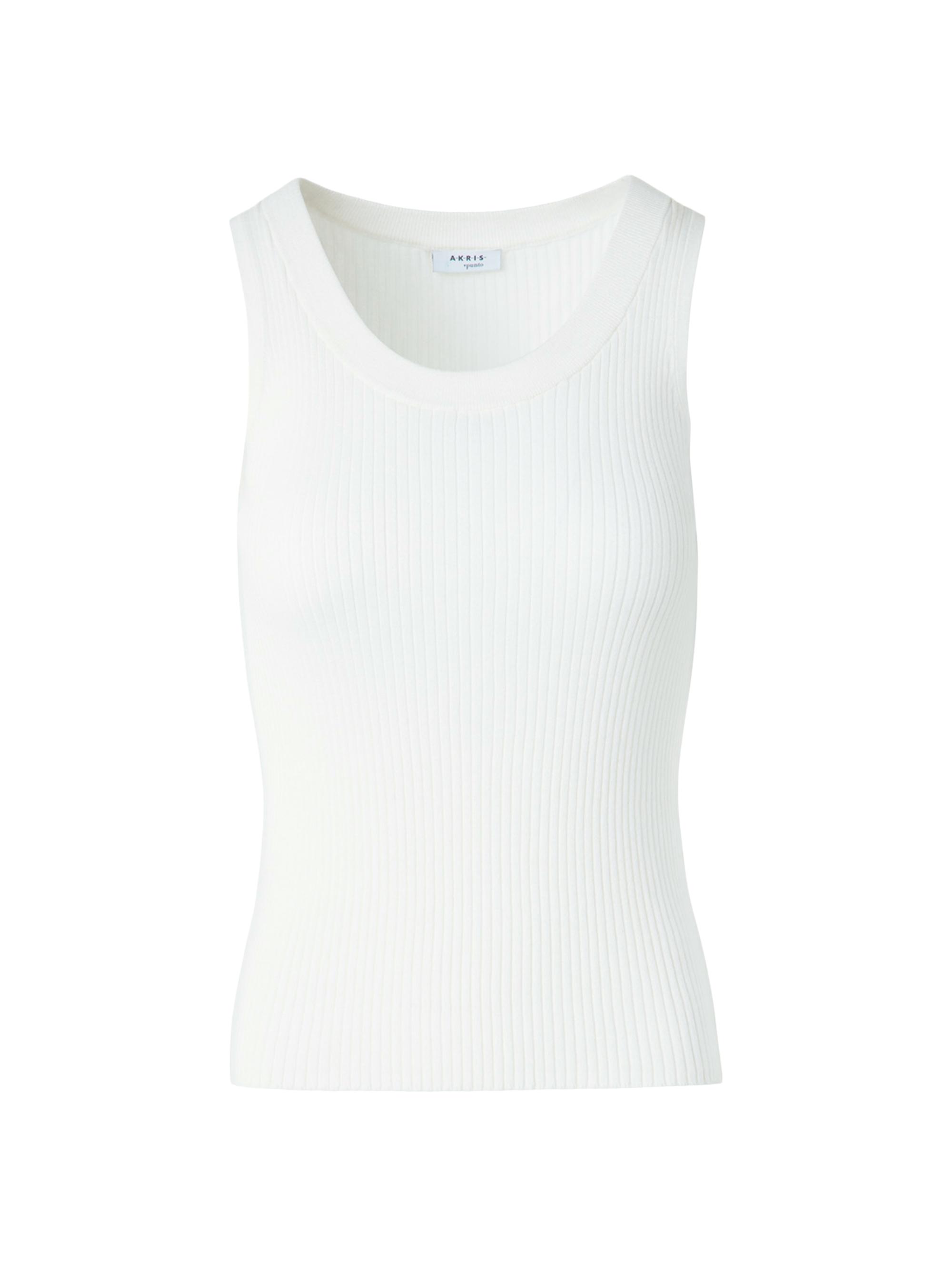 Akris punto Women's Knit Cotton Tank - Cream