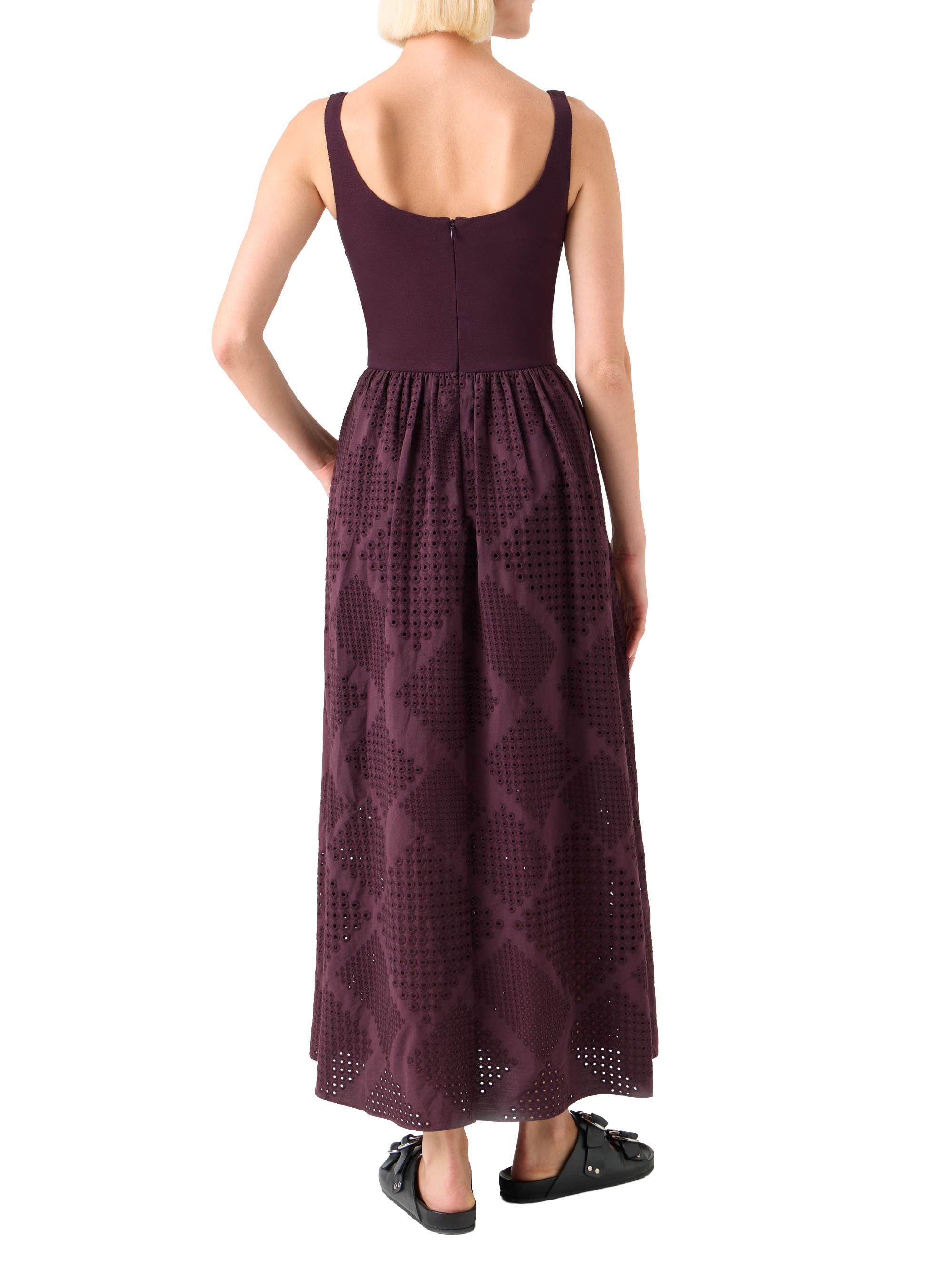 Akris punto Wool Belted Eyelet-Trim Maxi Dress | Saks Fifth Avenue
