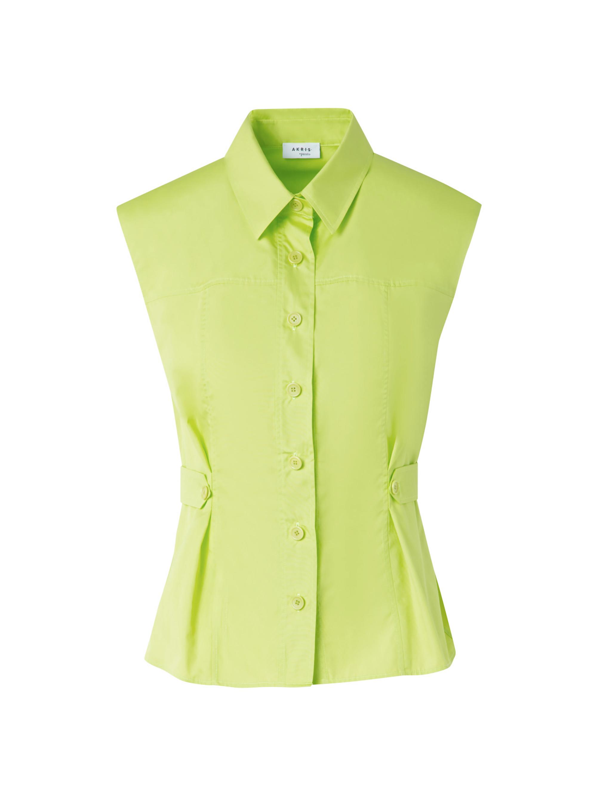 Akris punto Women's Cotton Poplin Blouse - Acid Green