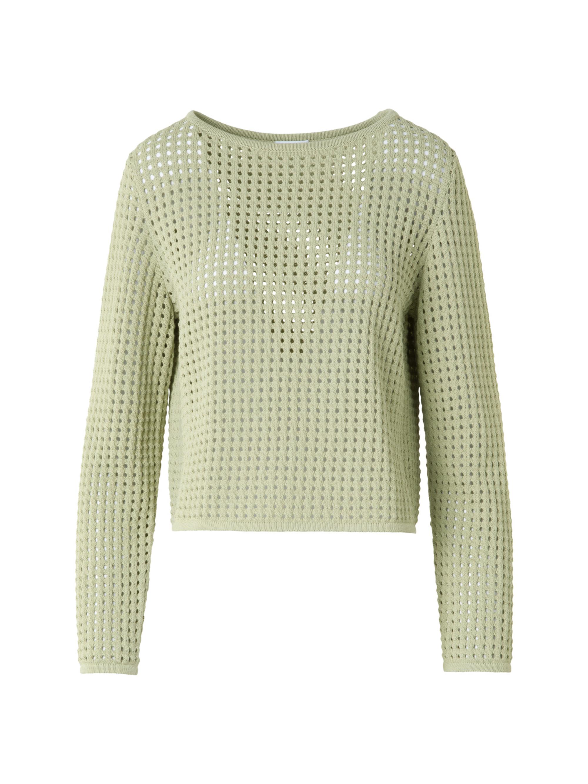 Open-Knit Cotton Sweater