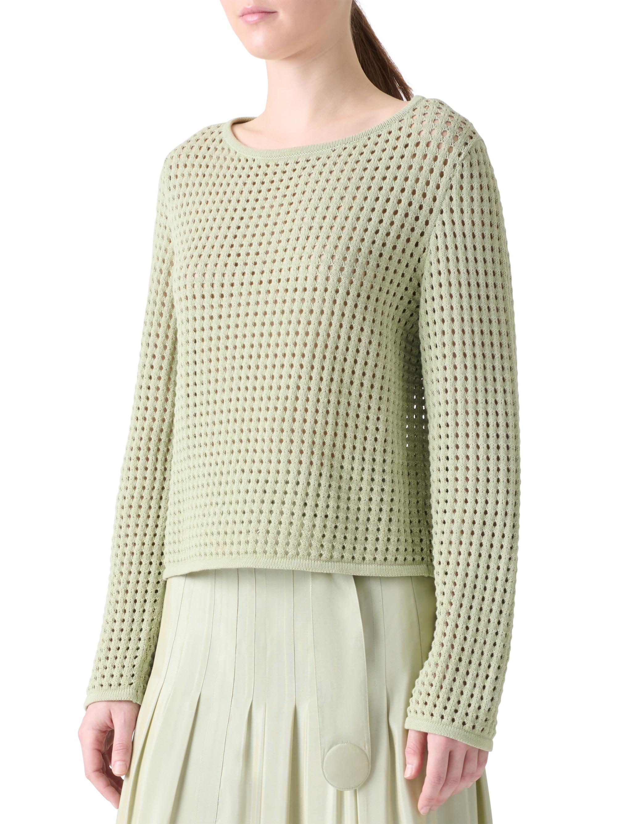 Open-Knit Cotton Sweater