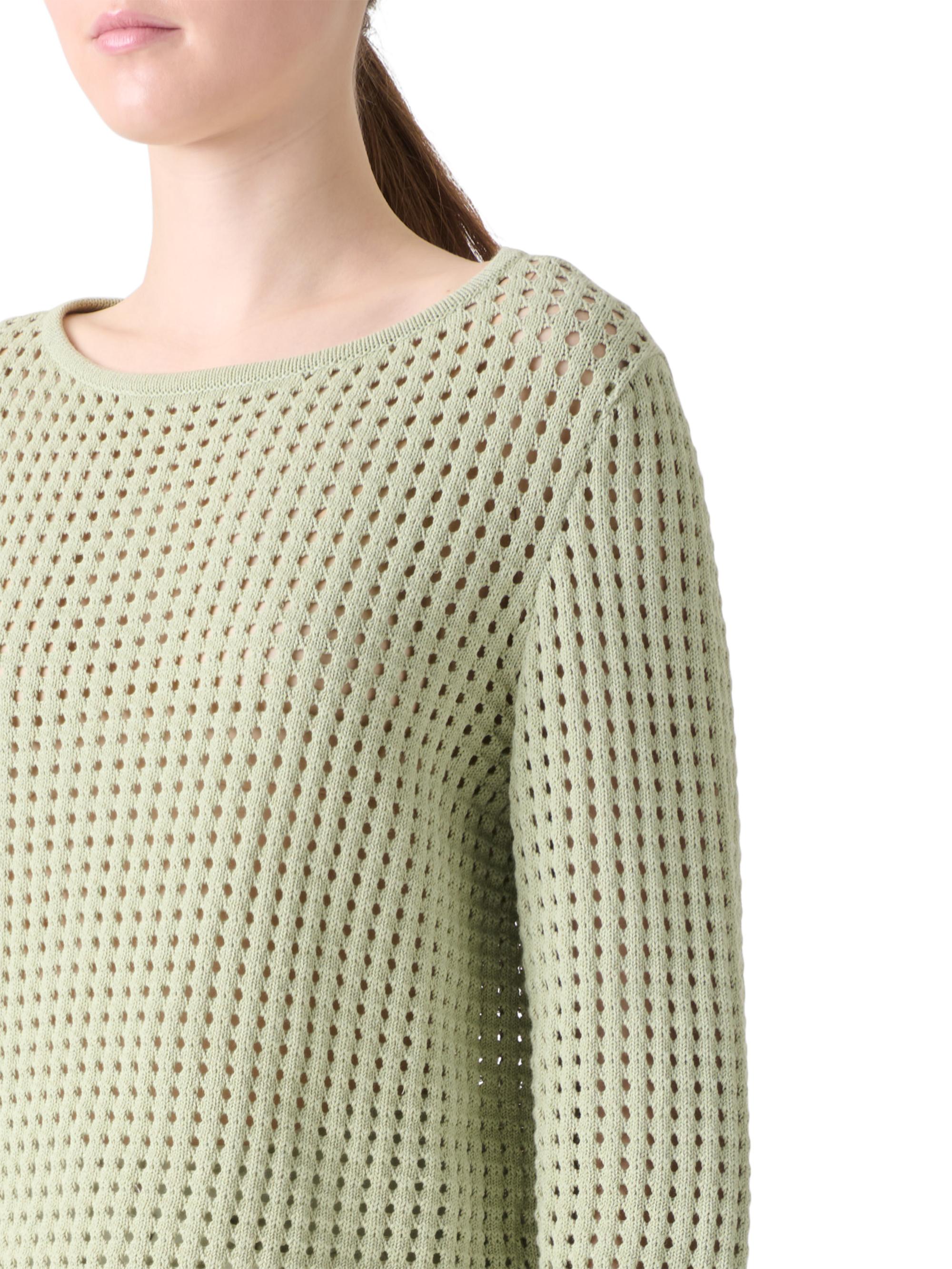 Akris punto Open-Knit Cotton Sweater | Saks Fifth Avenue