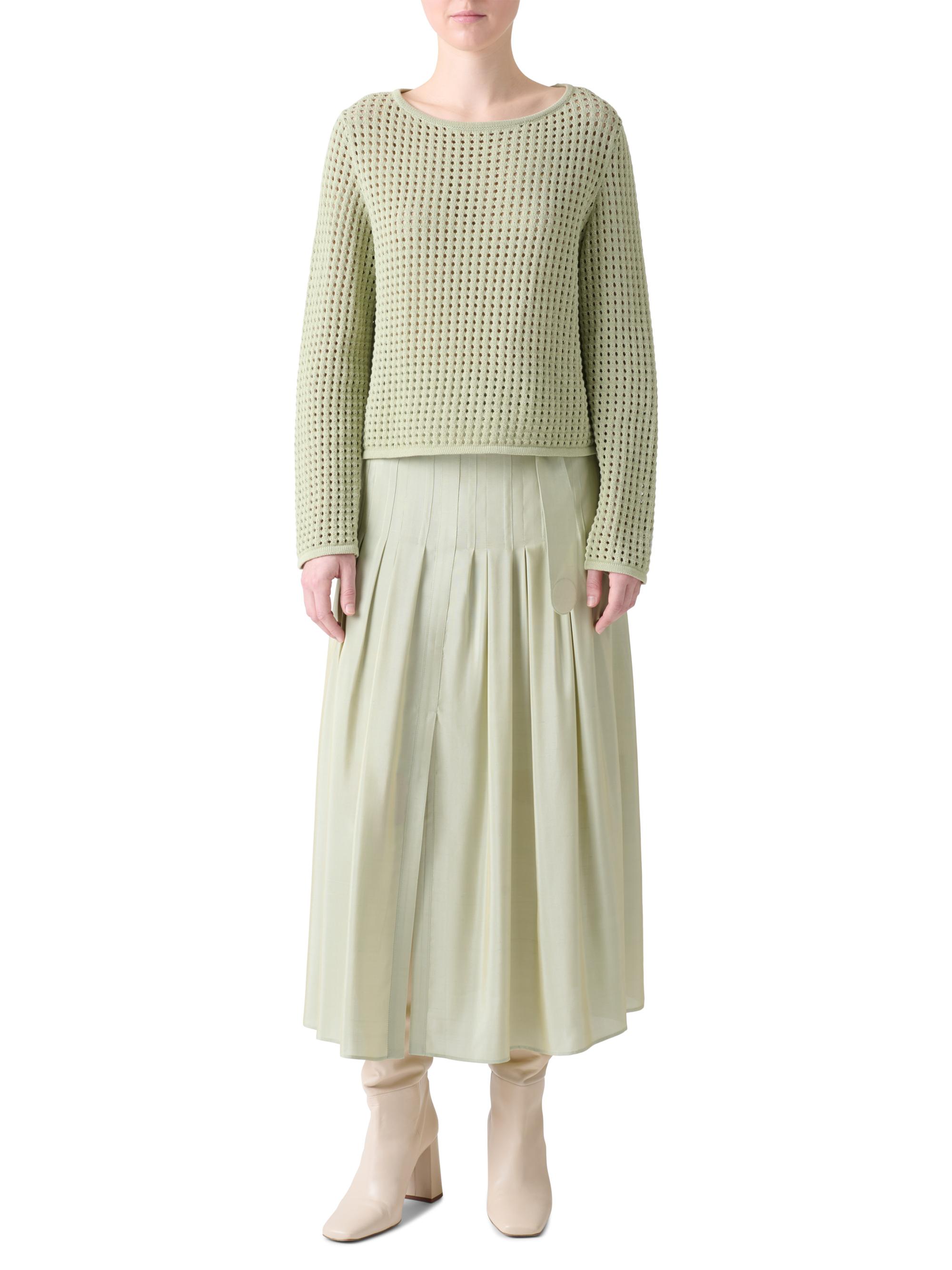 Open-Knit Cotton Sweater