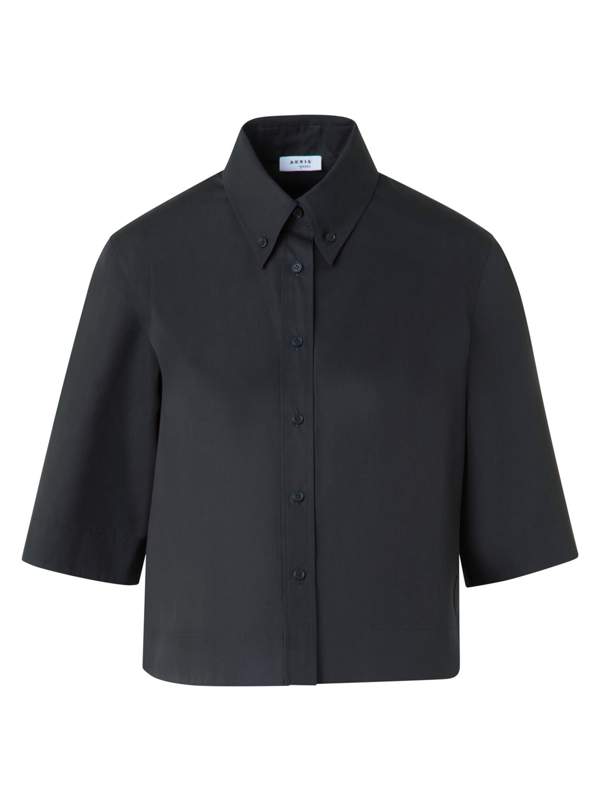 Akris punto Women's Cotton Poplin Boxy Blouse - Black