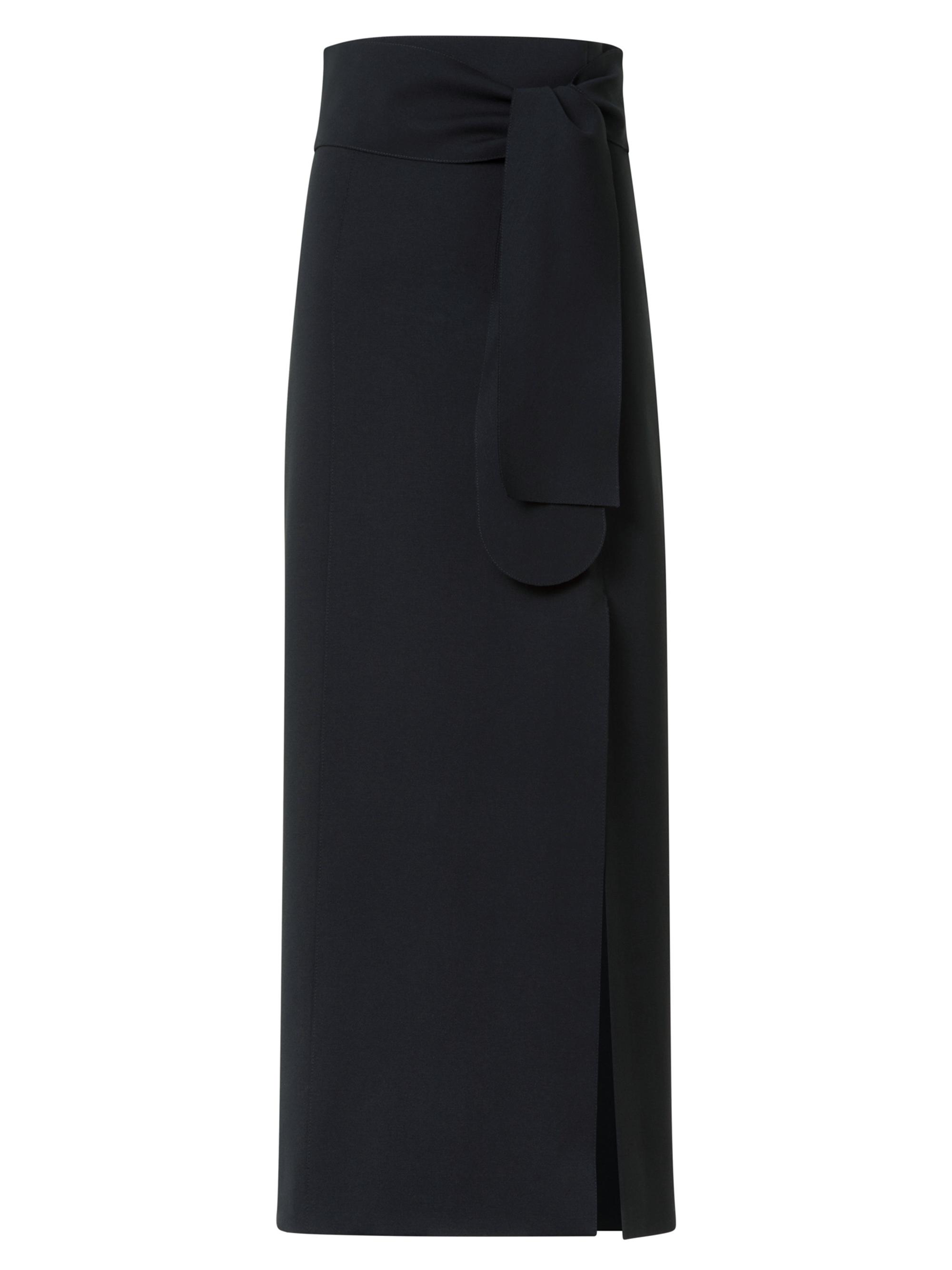 Akris punto Women's Jersey Tie-Waist Pencil Midi-Skirt - Black