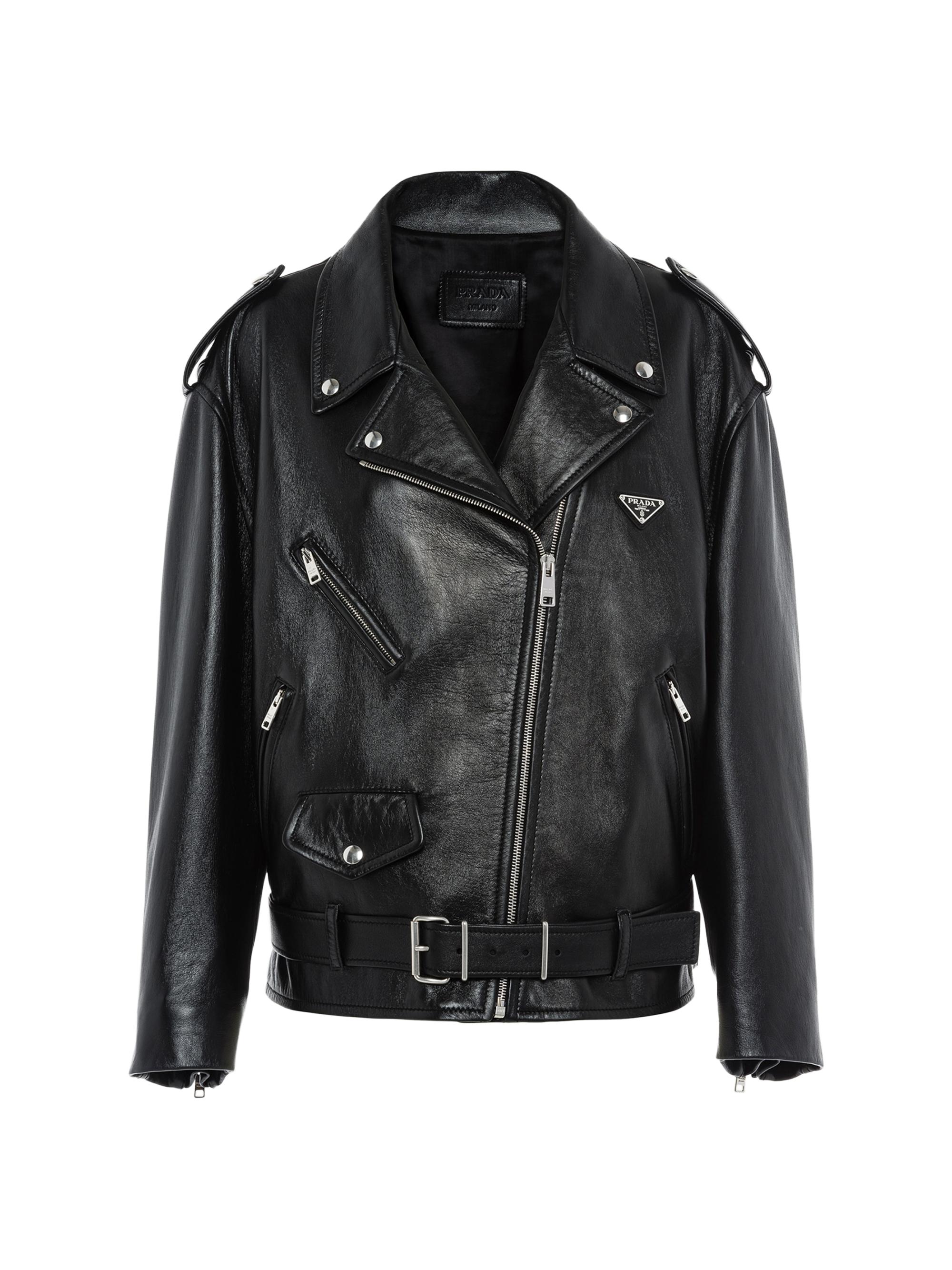Prada Leather Biker Jacket | Saks Fifth Avenue