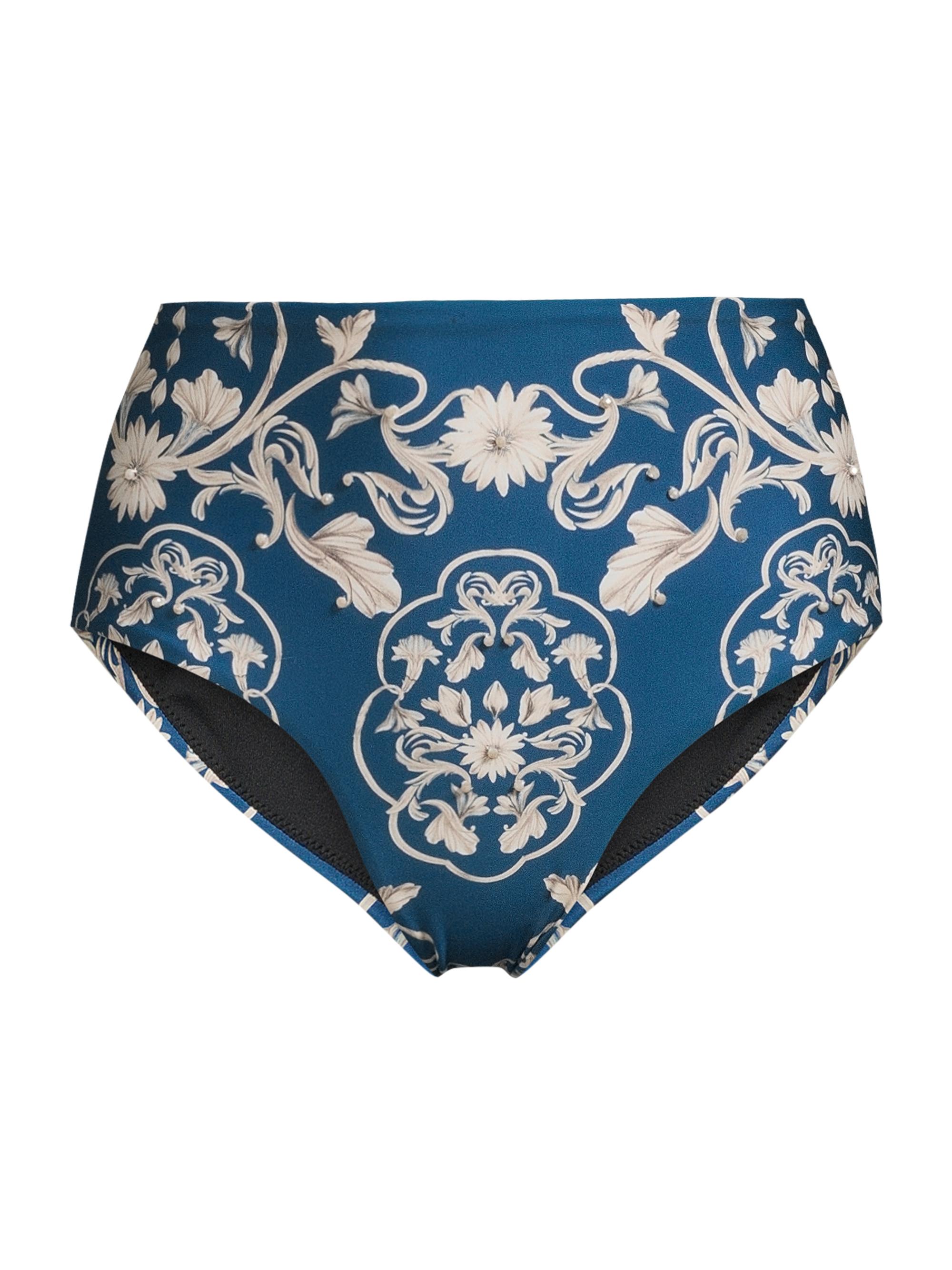 Agua by Agua Bendita Women's Magenta Ribbons High-Waisted Bikini Bottom