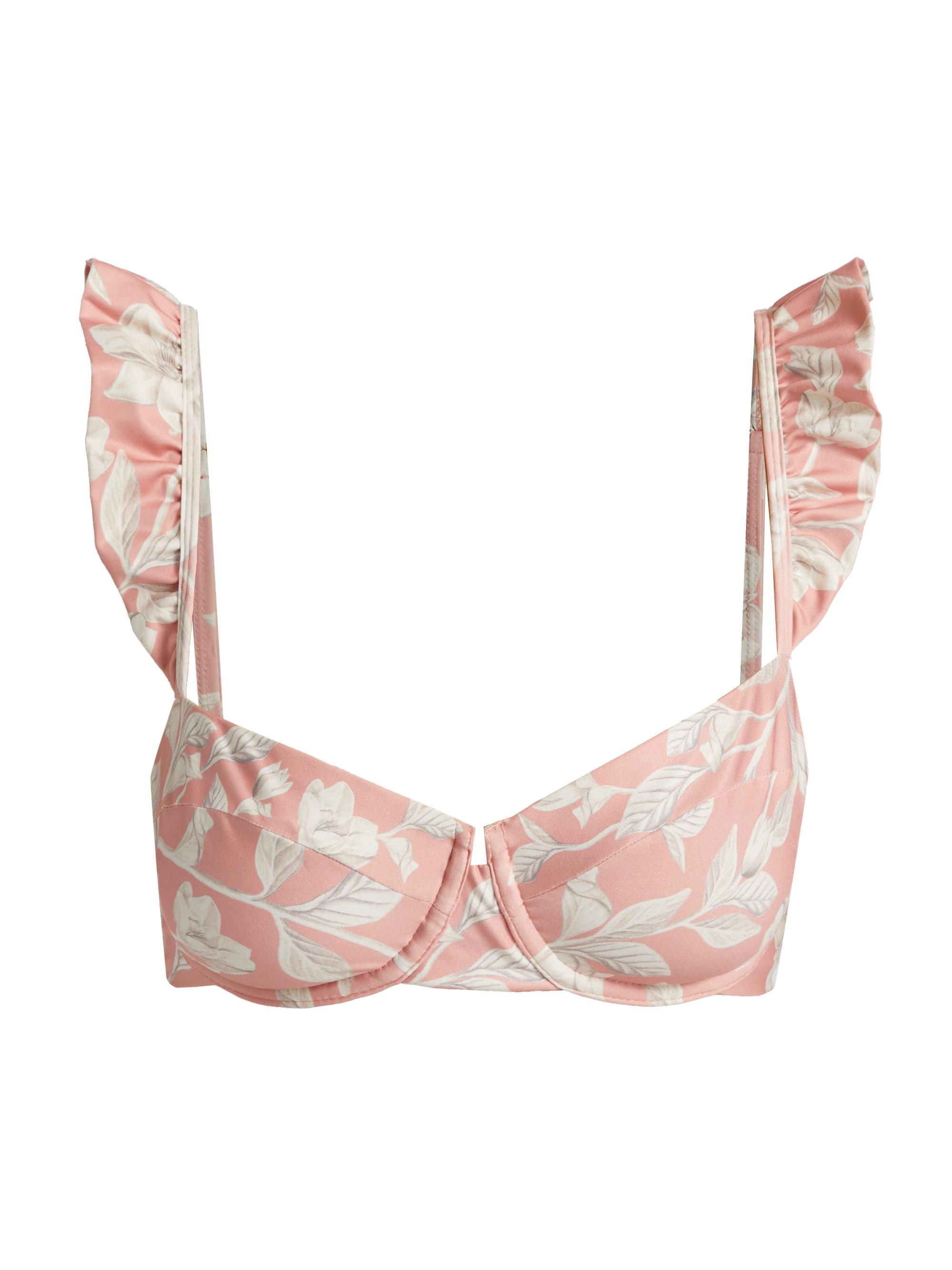 Agua by Agua Bendita Women's Kiwi Balconette Underwire Bikini Top - Pink