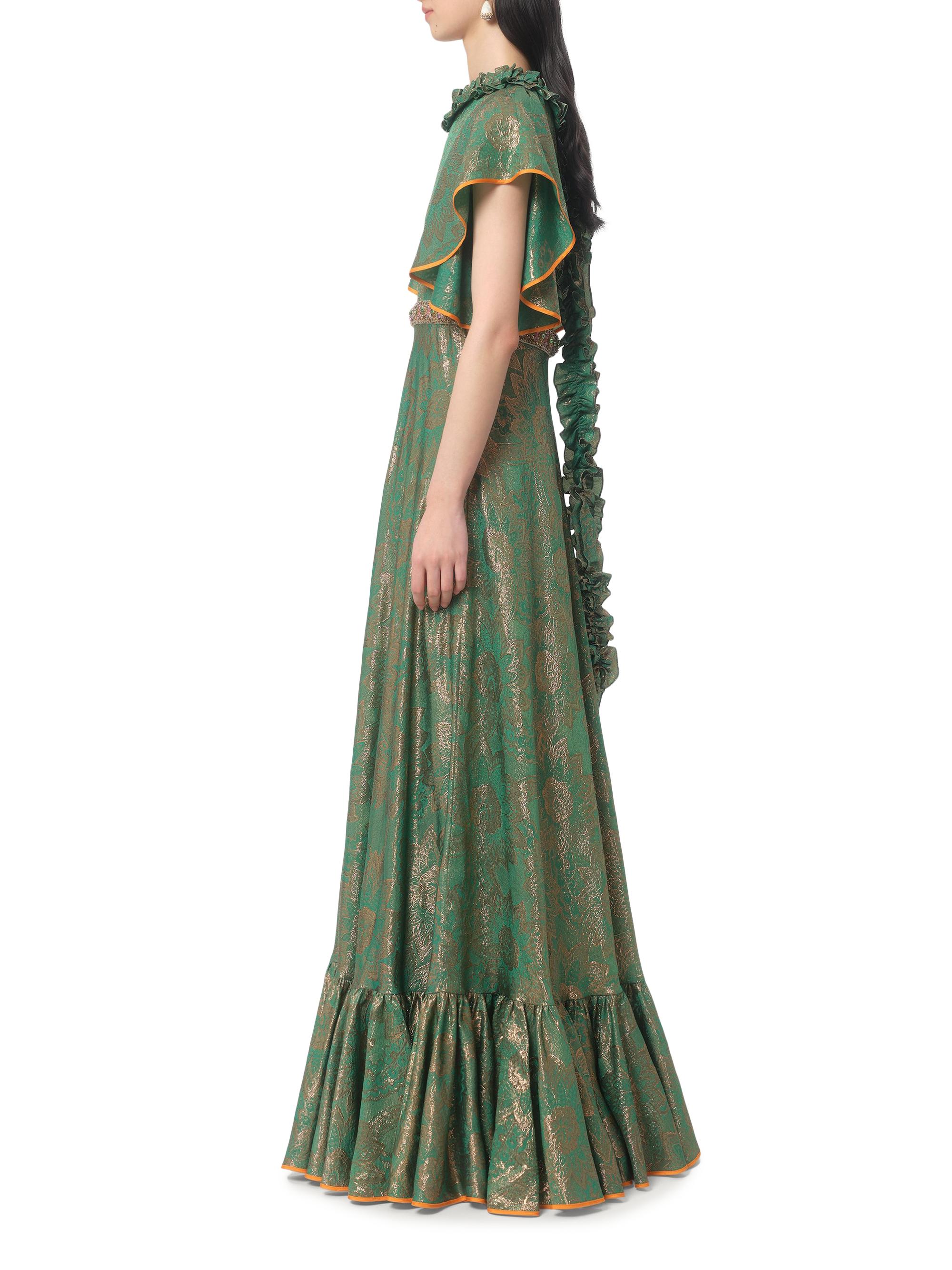 Valentino Garavani Evening Dress in Apres L'hiver Silk Lurex