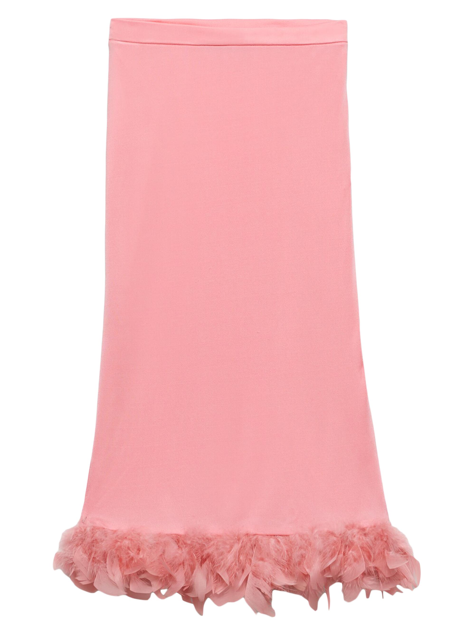 Prada Women's Organzine Skirt - Pink