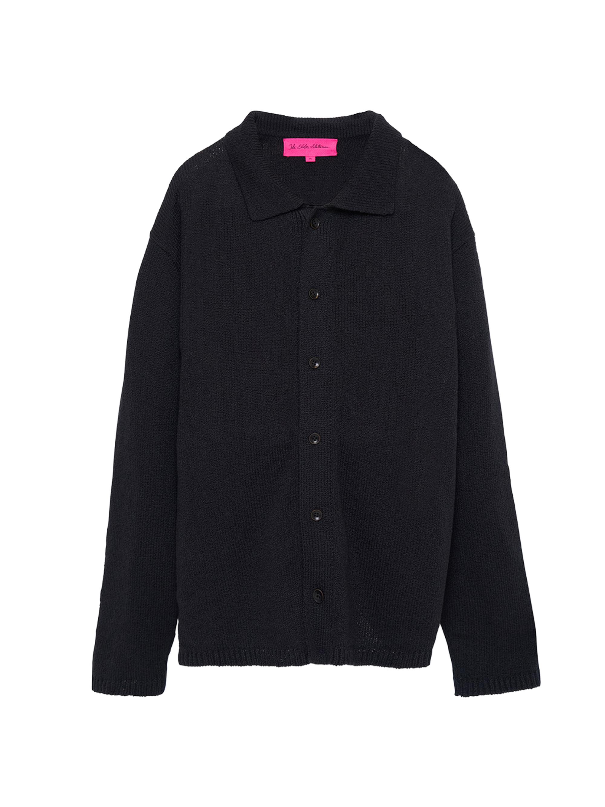 The Elder Statesman Men's Nora Lite Shacket - Black