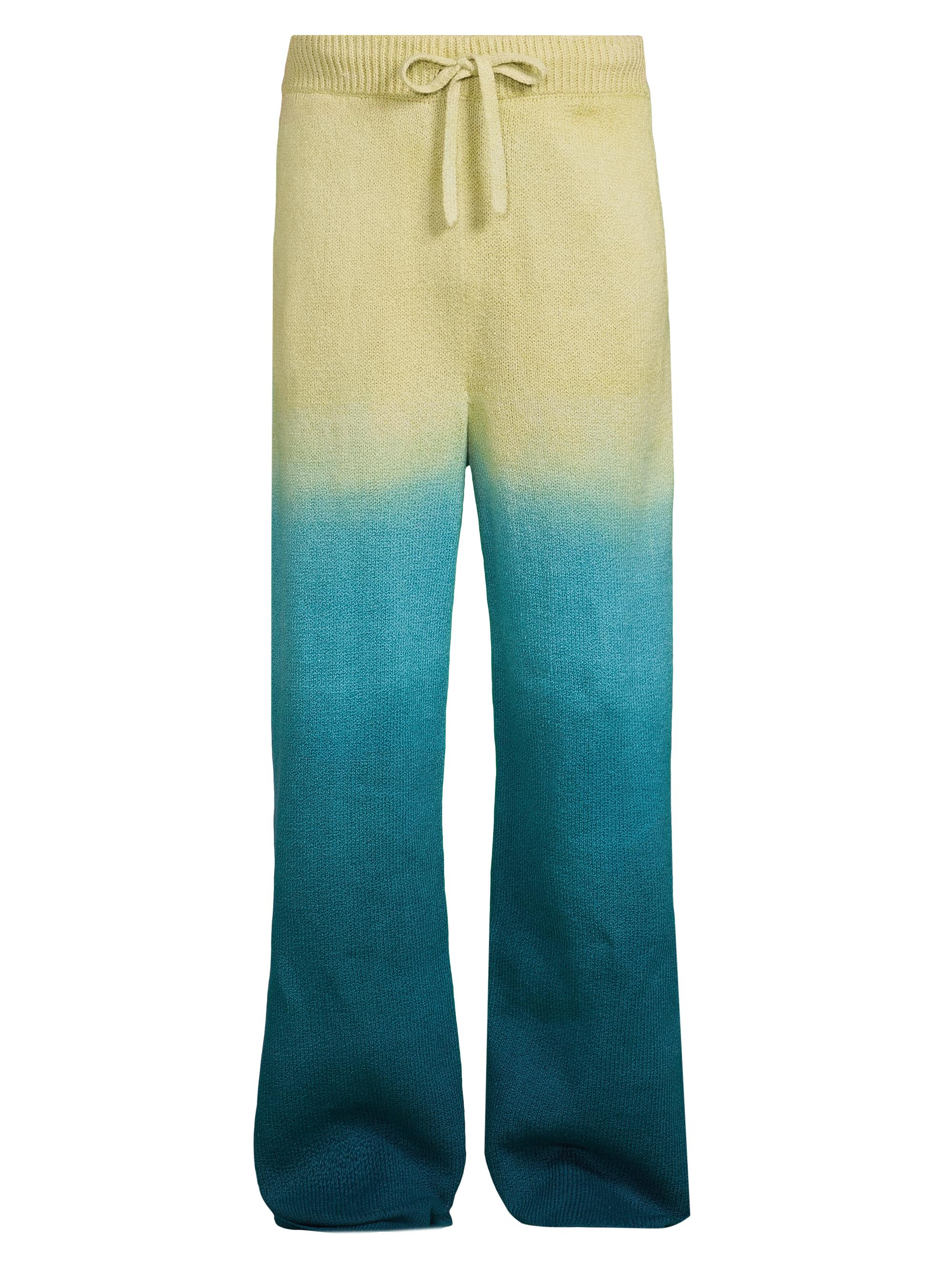 The Elder Statesman Men's Nora Lite Dip-Dye Pants - Sage Dip