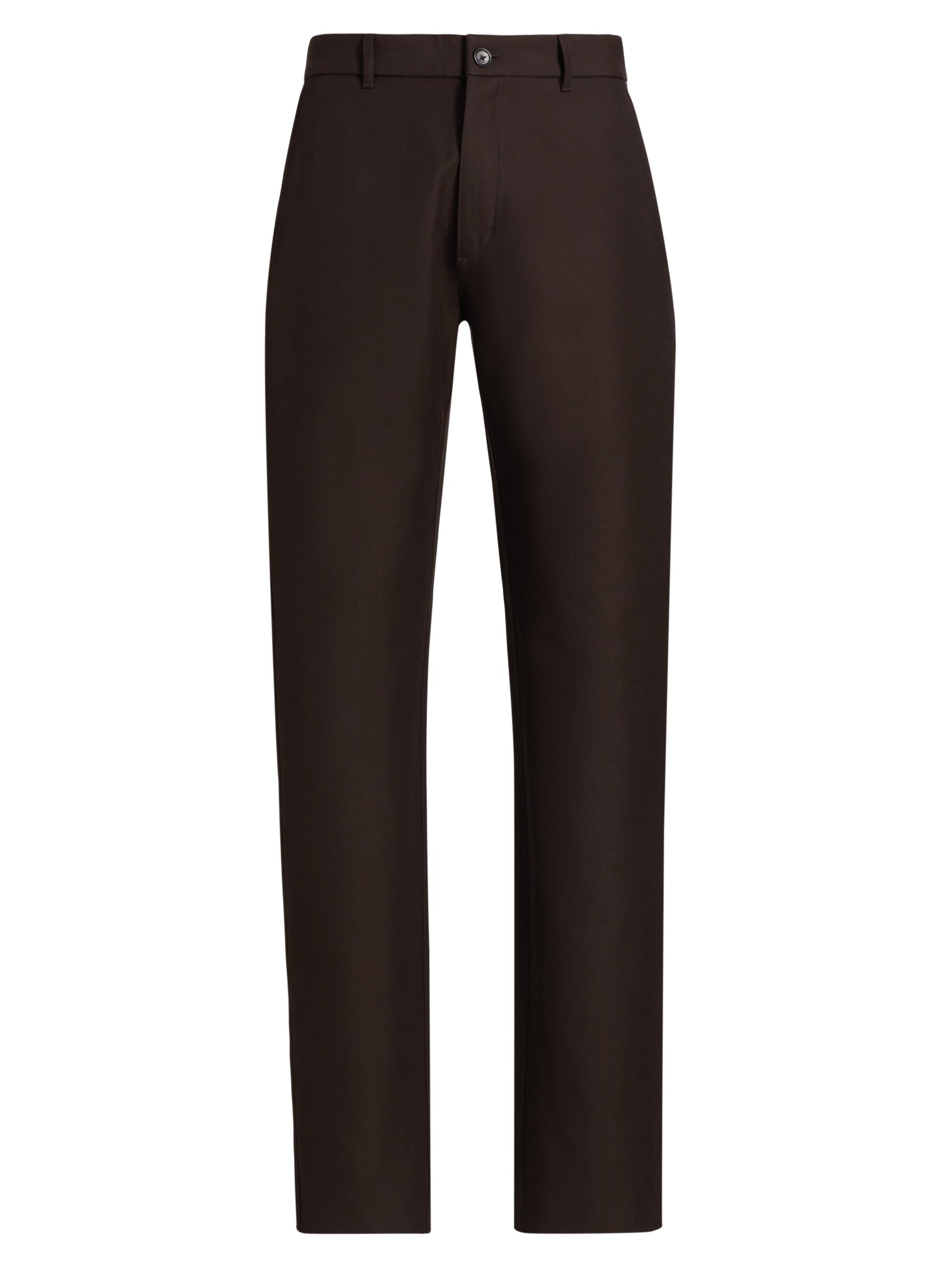 Loro Piana Men's Harper Wool-Cotton Trousers - Profound Grey