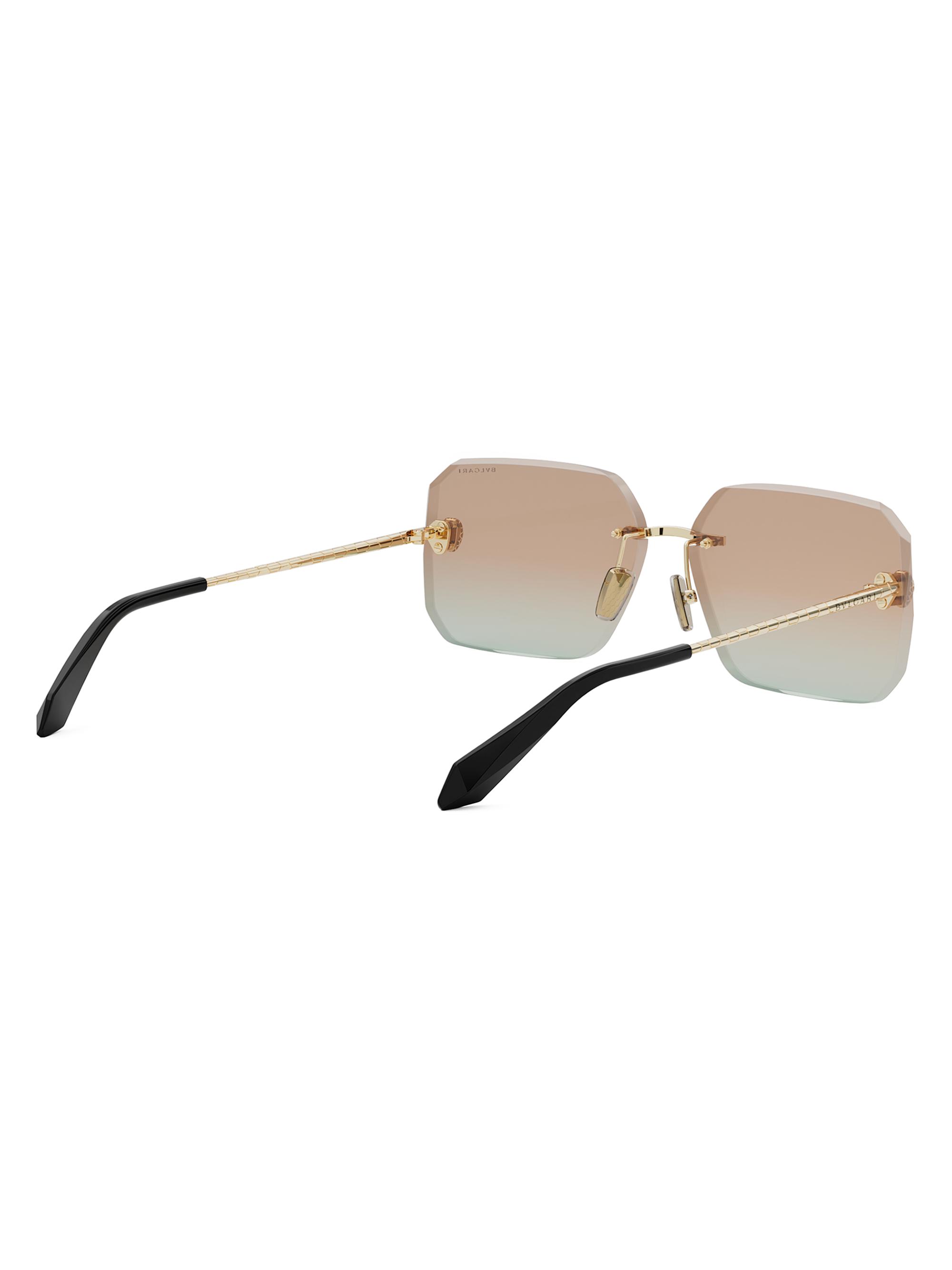 BVLGARI Serpenti Viper 62MM Rectangular Sunglasses | Saks Fifth Avenue