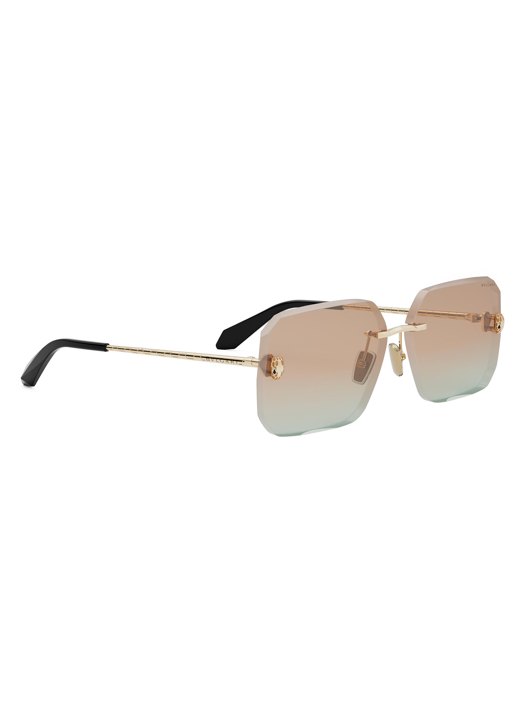 BVLGARI Serpenti Viper 62MM Rectangular Sunglasses | Saks Fifth Avenue