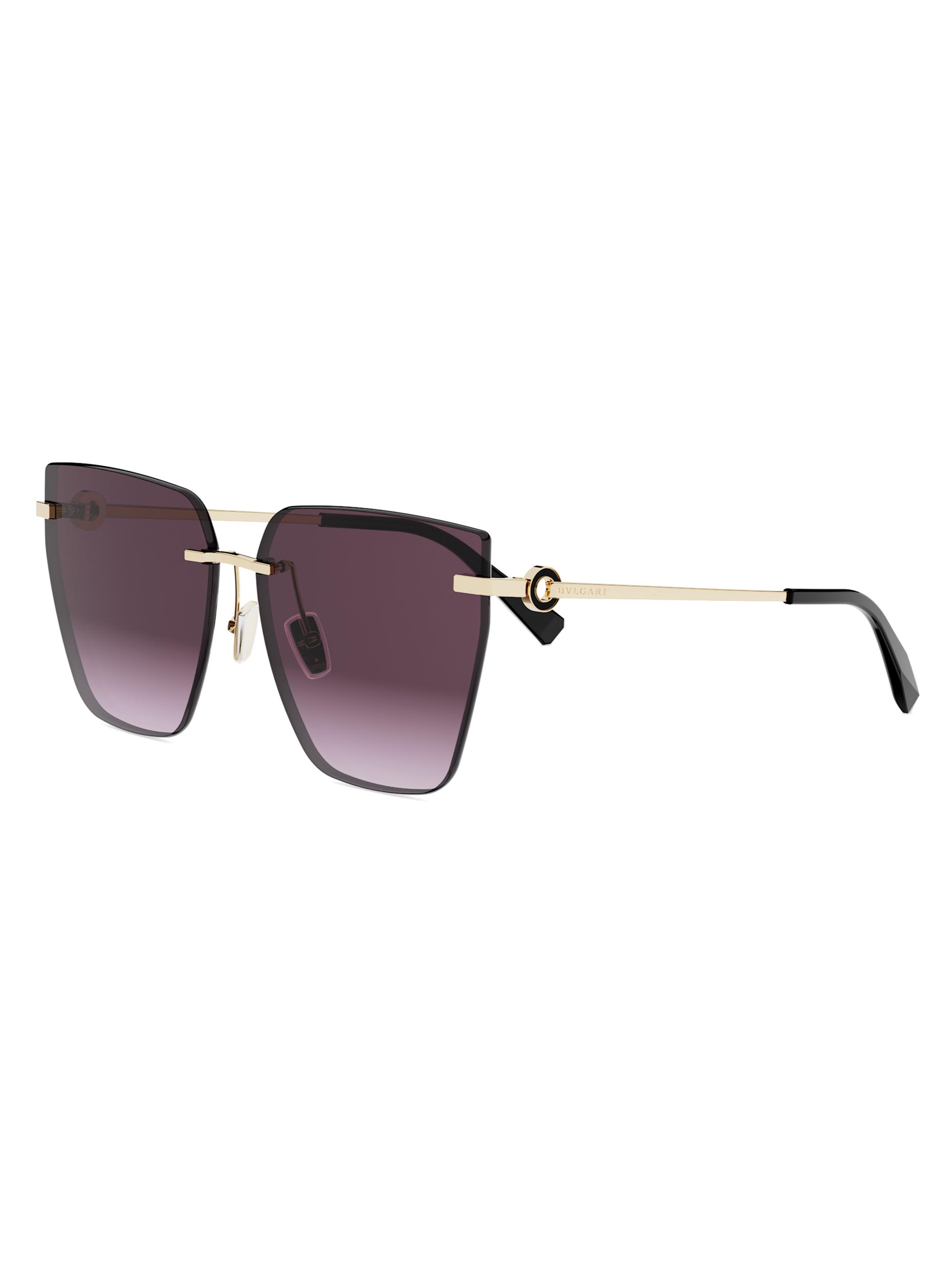BVLGARI Women's 61MM Butterfly Sunglasses - Gold Other Gradient Bordeaux