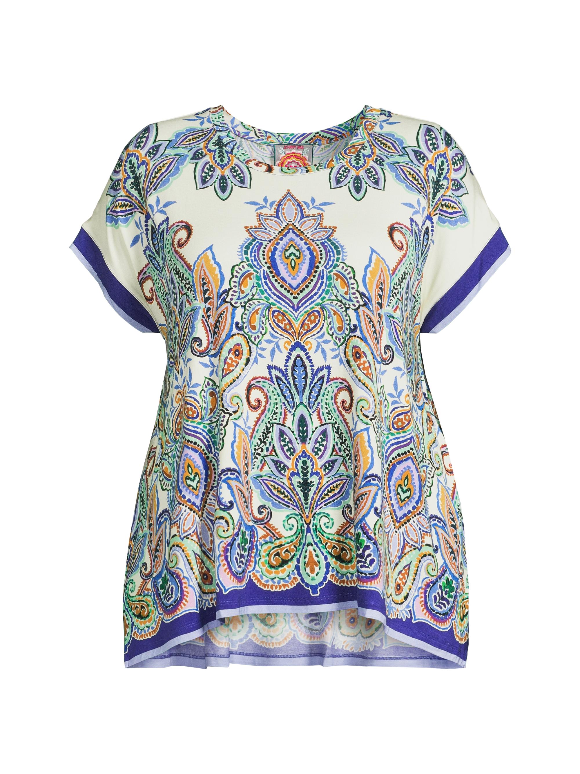 Johnny Was Women's Plus The Janie Favorite Draped T-Shirt - Ruta