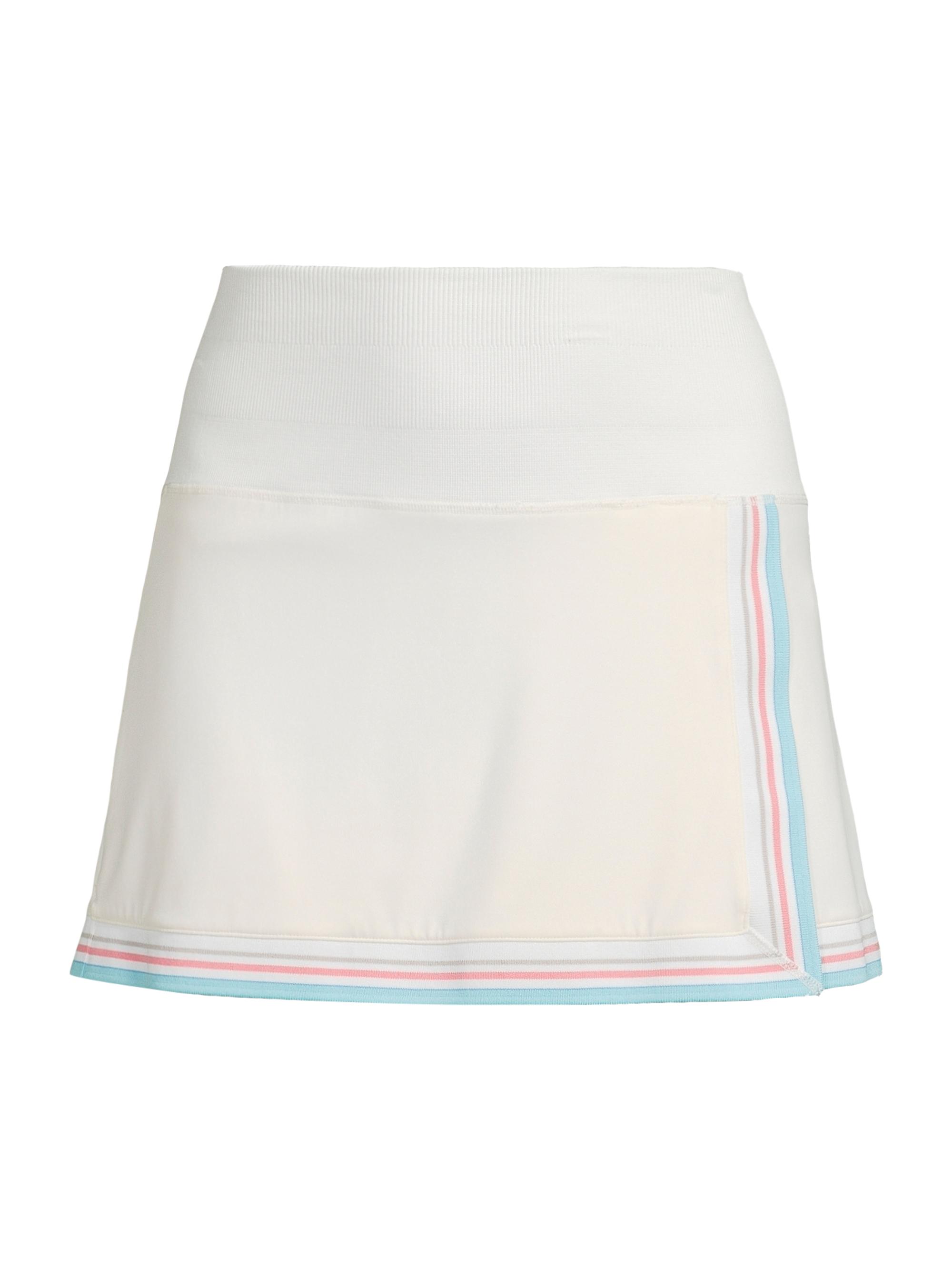 Lucky in Love Women's Retro Revival A-Line Skort - White