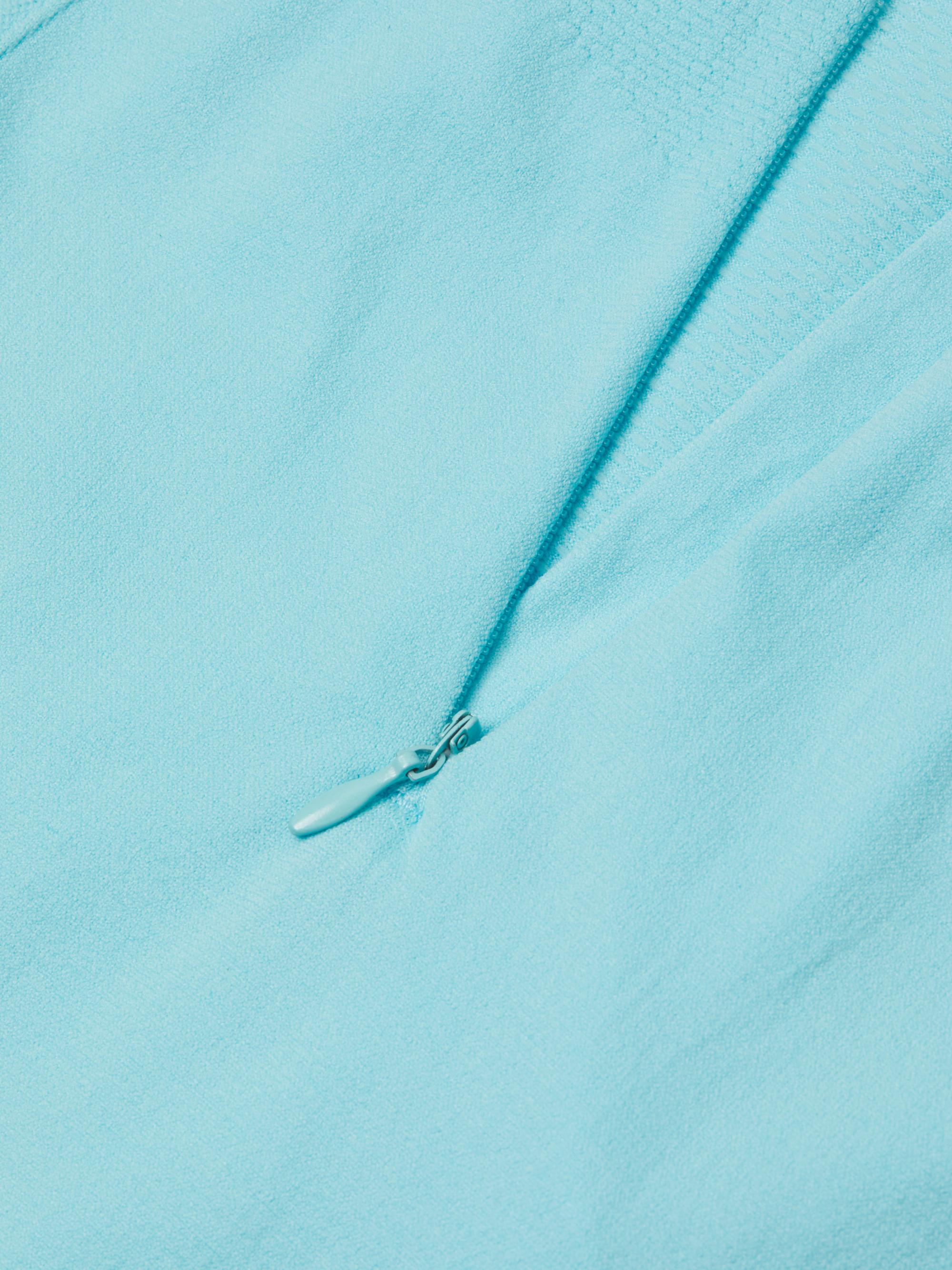 Retro Revival Seamless Textured Sleeveless Polo Top