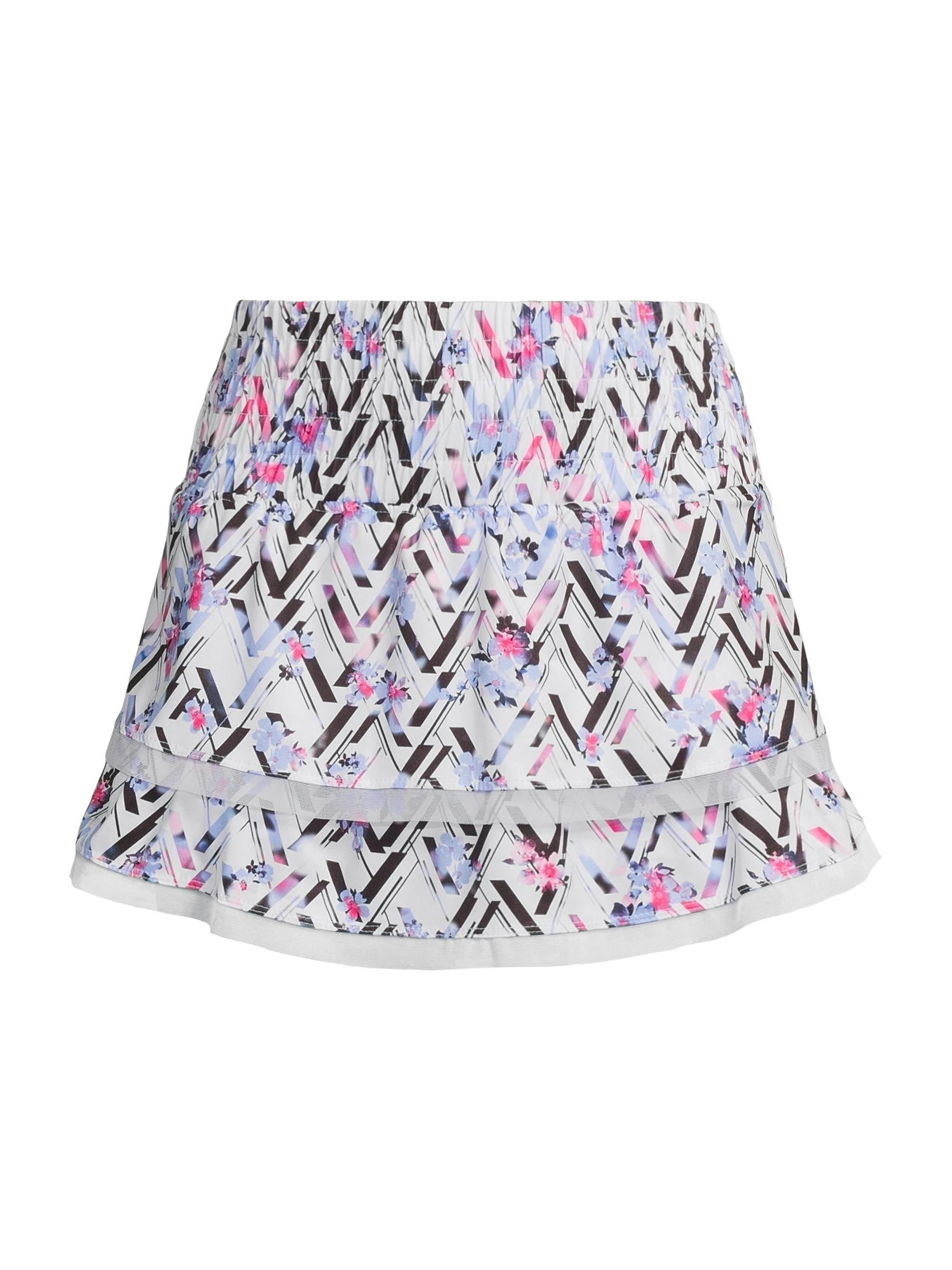 Lucky in Love Women's Got The Blues Wild Bloom Miniskirt - White