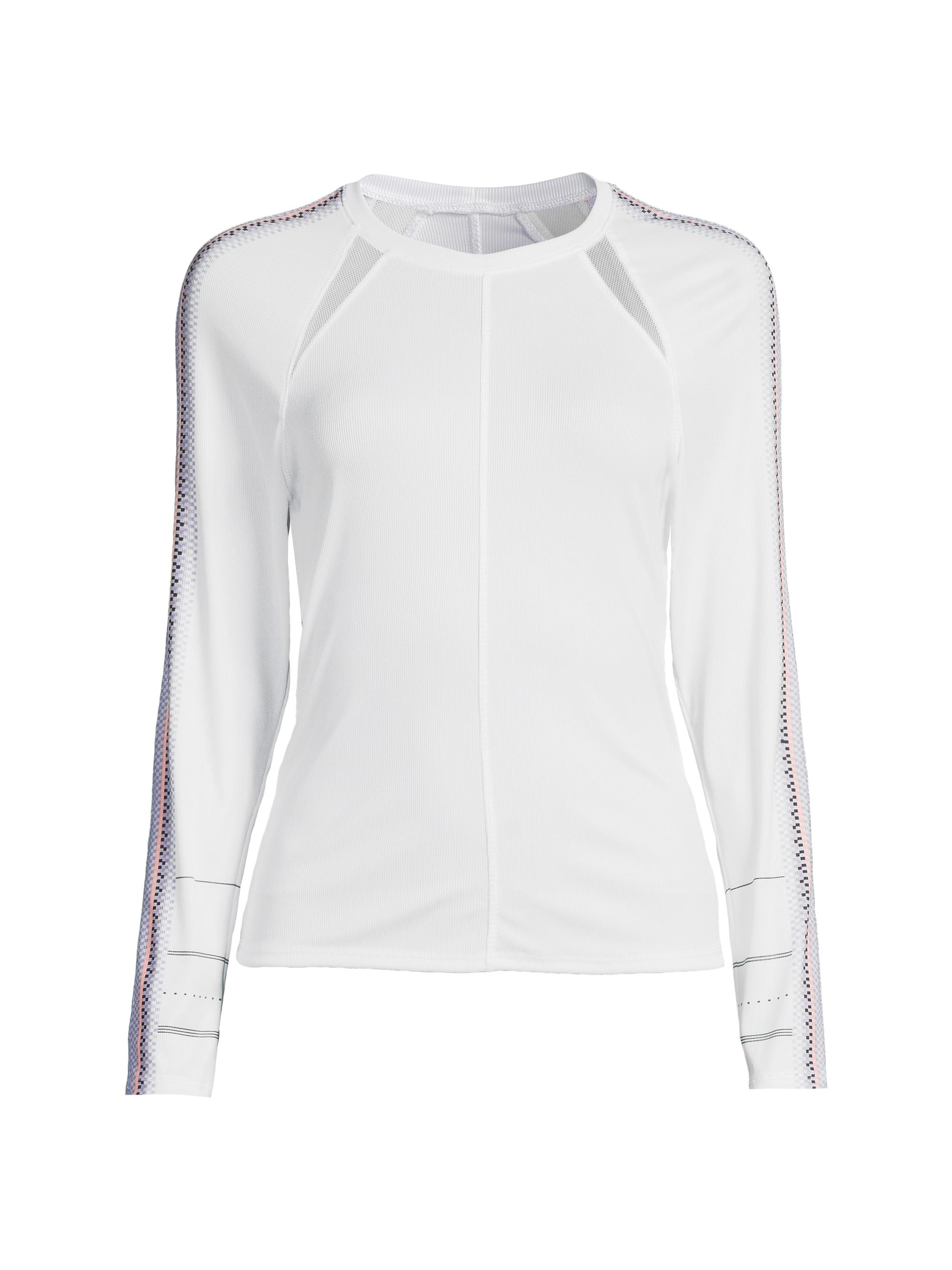 Lucky in Love Women's Lavender Love Long-Sleeve Top - White