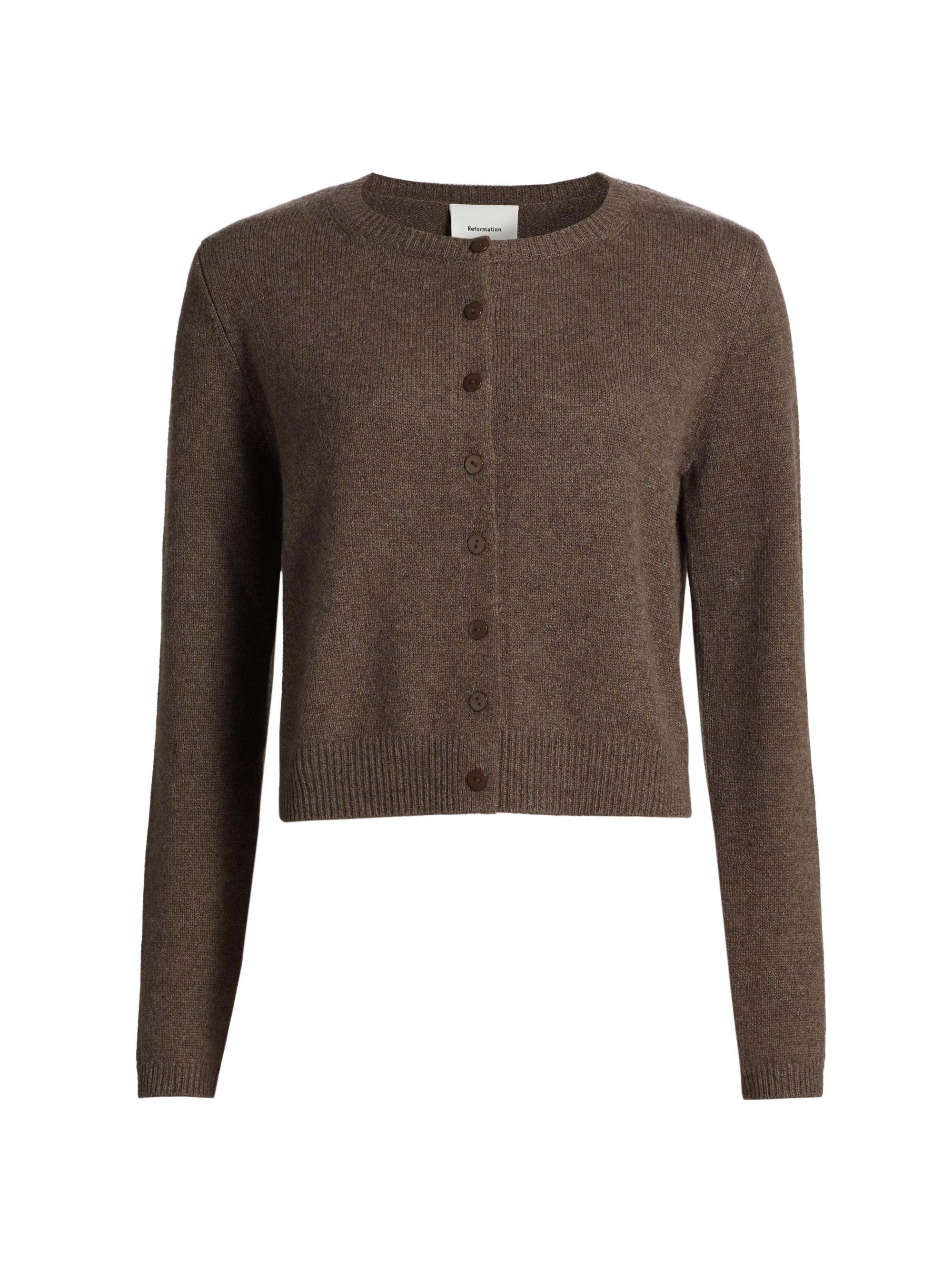 Reformation Clara Cashmere & Wool Crewneck Cardigan | Saks