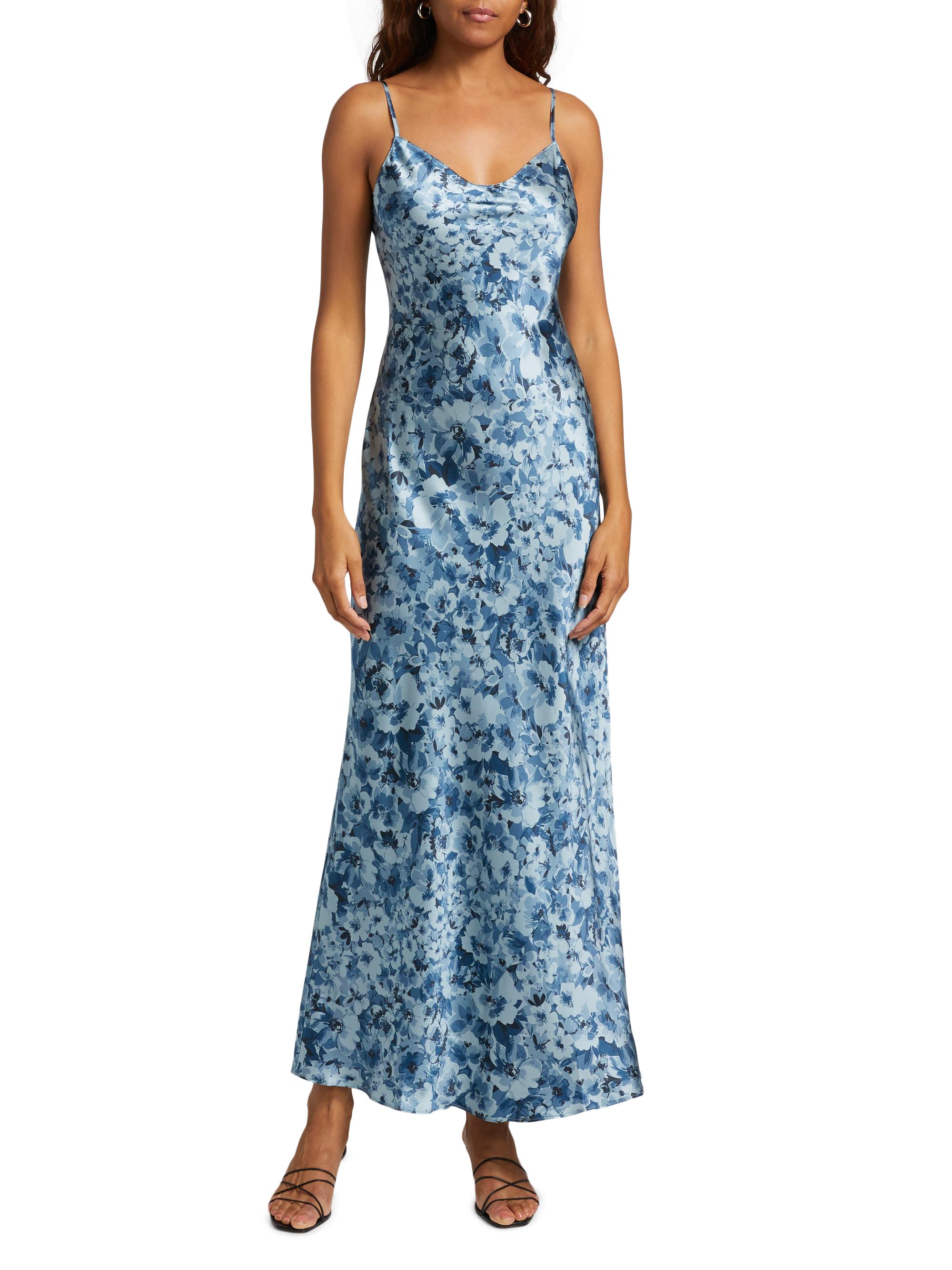 Reformation Parma Floral Silk Maxi Slipdress | Saks Fifth Avenue