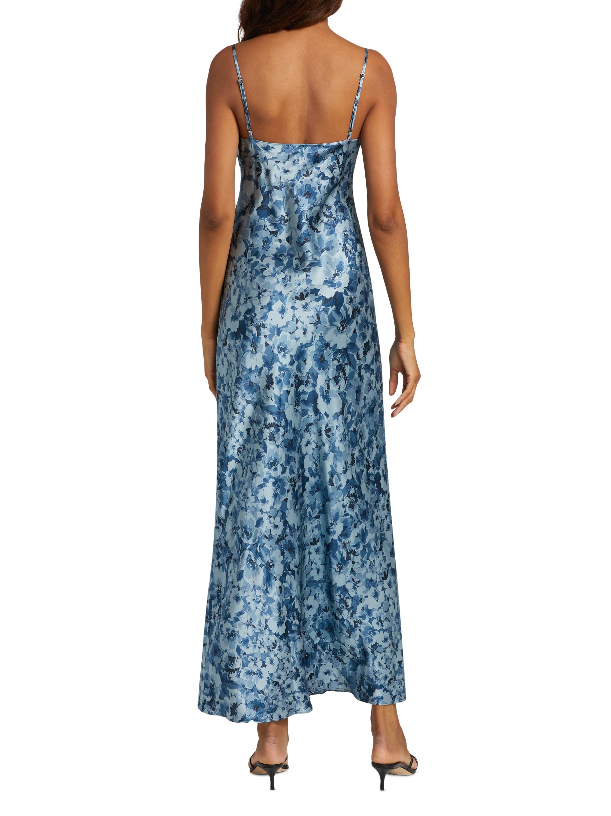 chinese dress ladies Jenny Satin Floral Maxi Dress main image 1