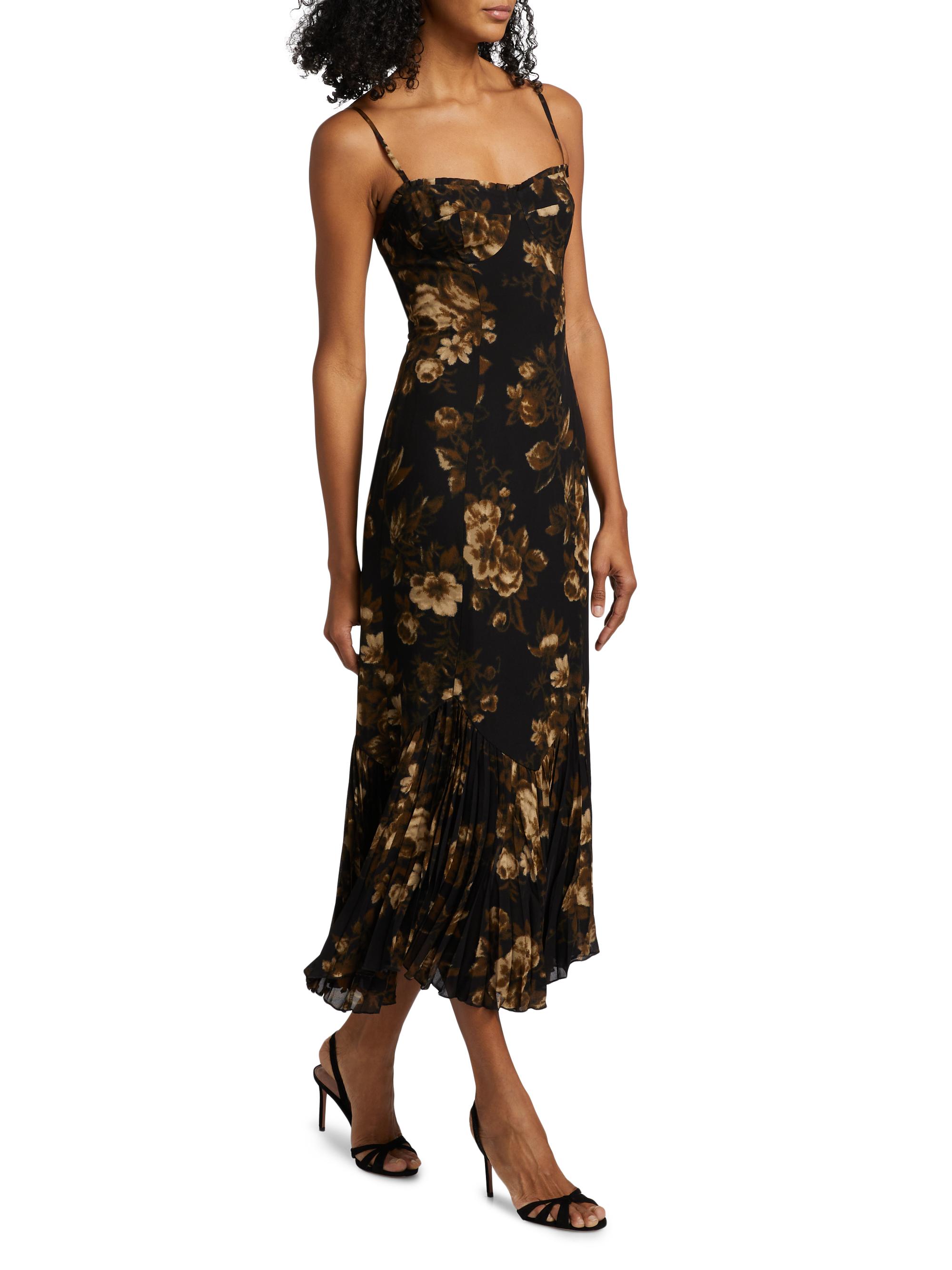 Reformation Aiko Floral Midi-Dress | Saks Fifth Avenue