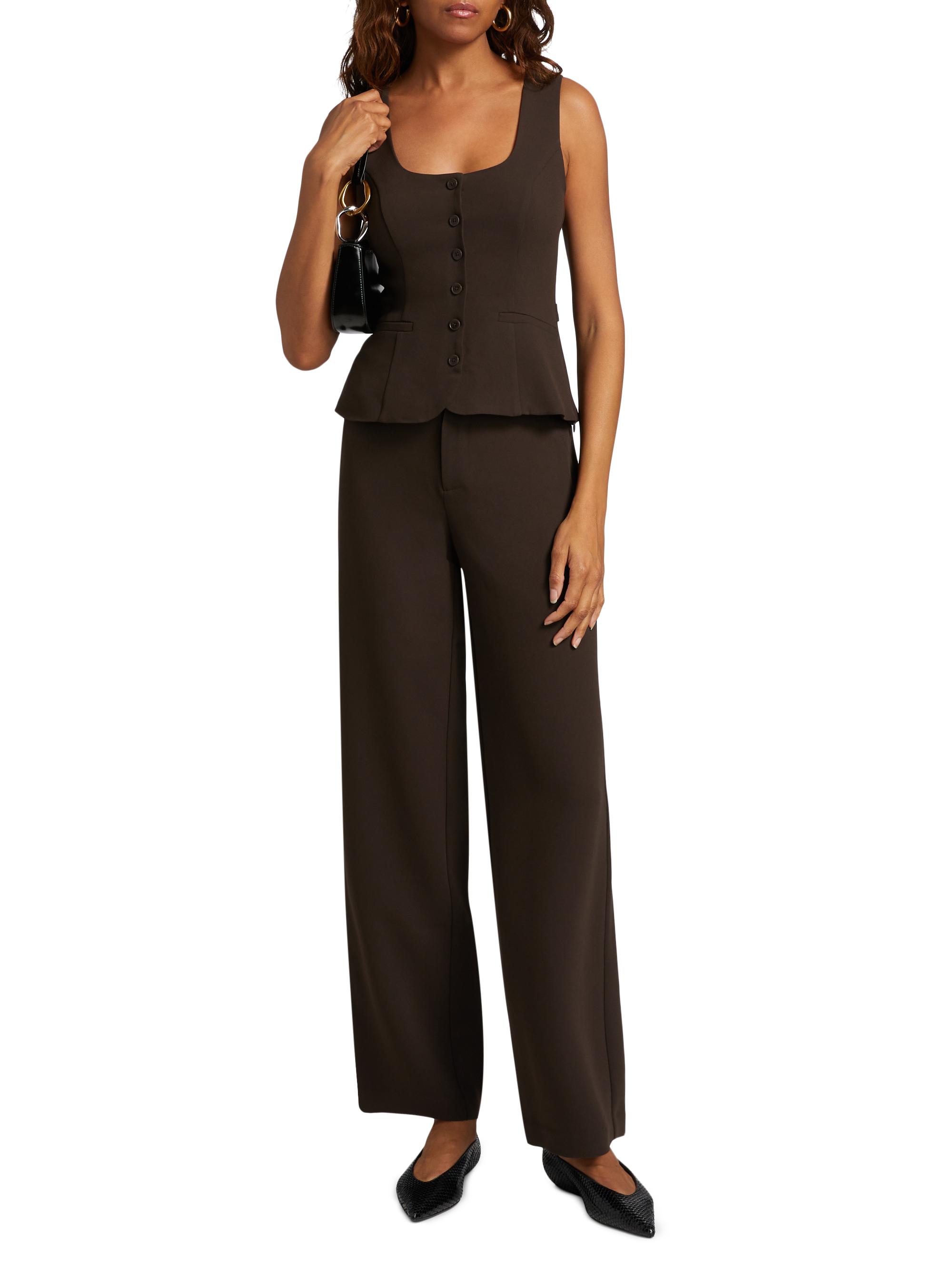 Reformation Delanie Square Neck Sleeveless Top | Saks Fifth Avenue