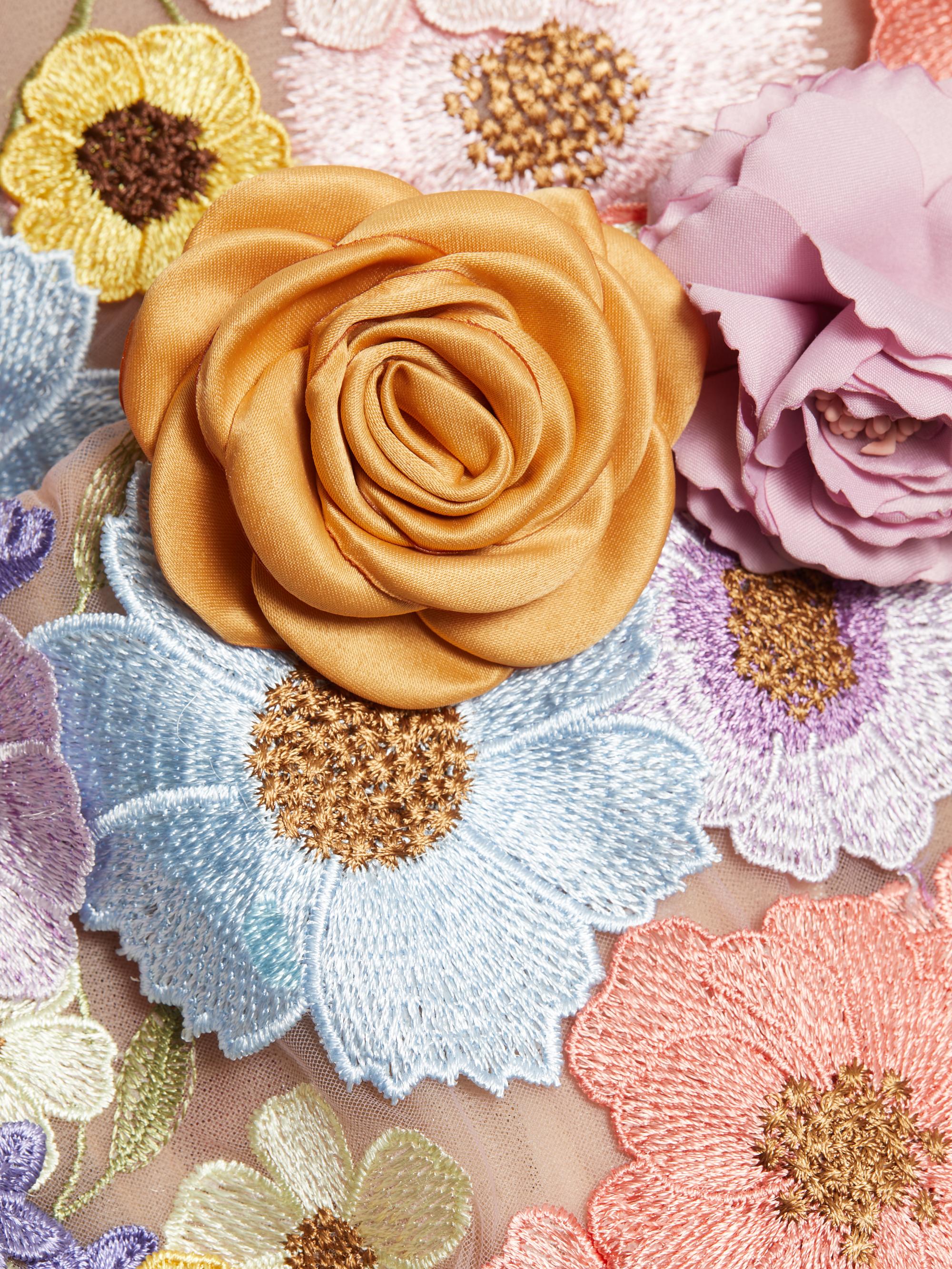 bouquet maraya pastel multi mini dress Bronx and Banco Bouquet Maraya Floral Applique Mini Dress