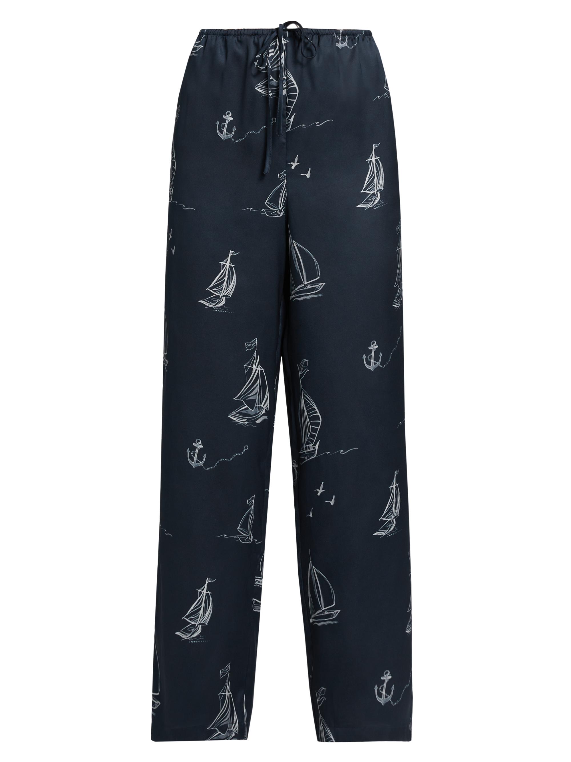 Rails Women's Damani Abstract Twill Wide-Leg Pants - Sailboats