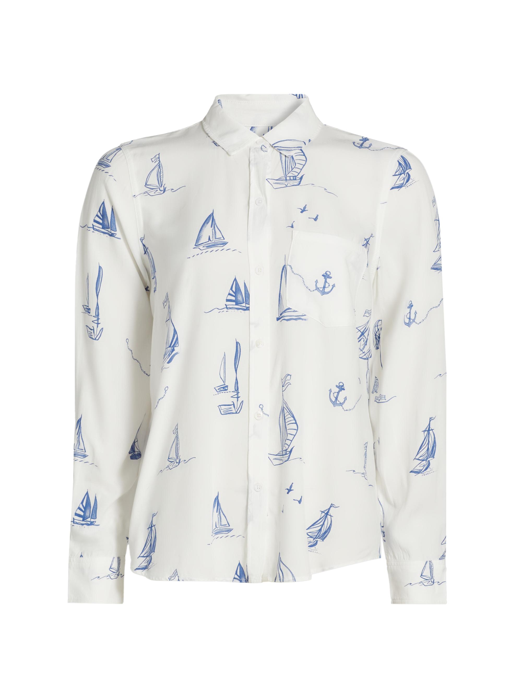 Rails Women's Kathryn Abstract Shirt - Sailboats
