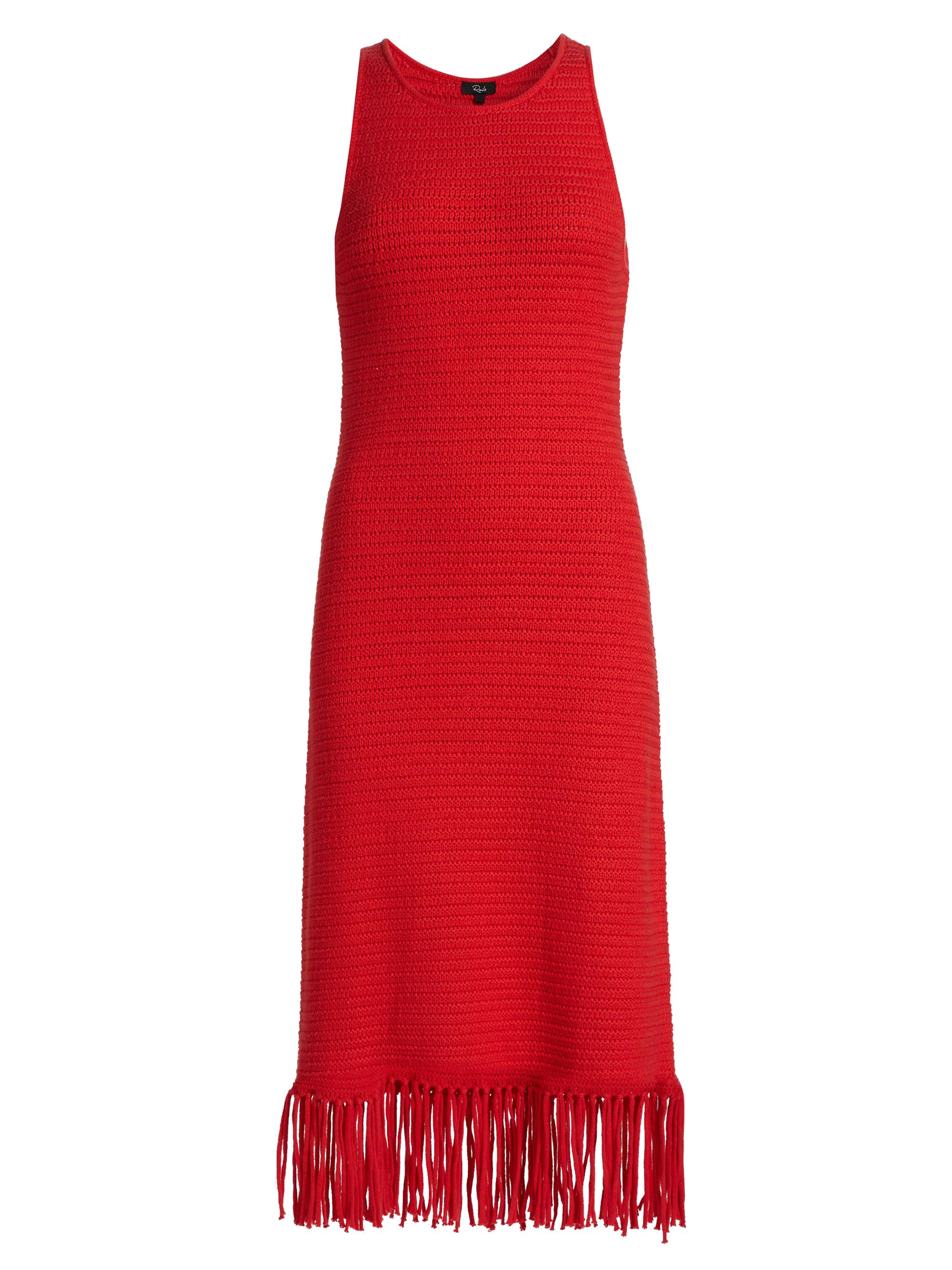 Rails Nia Cotton-Blend Fringe-Hem Knit Midi-Dress | Saks Fifth Avenue