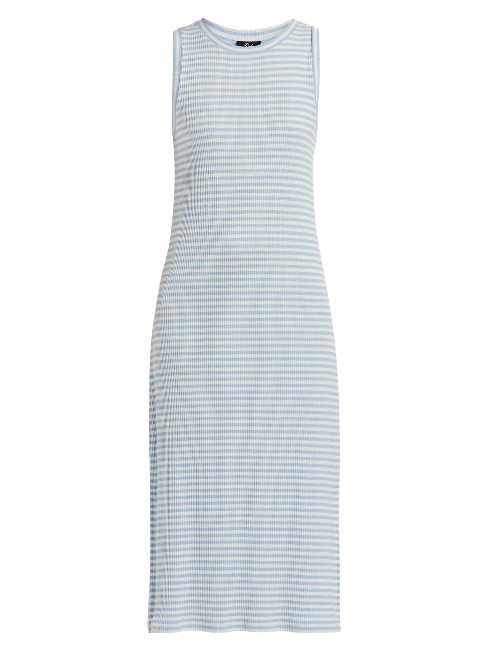 Rails Women's Striped Stretch Cotton Tank Midi-Dress - Chambray Blue Stripe