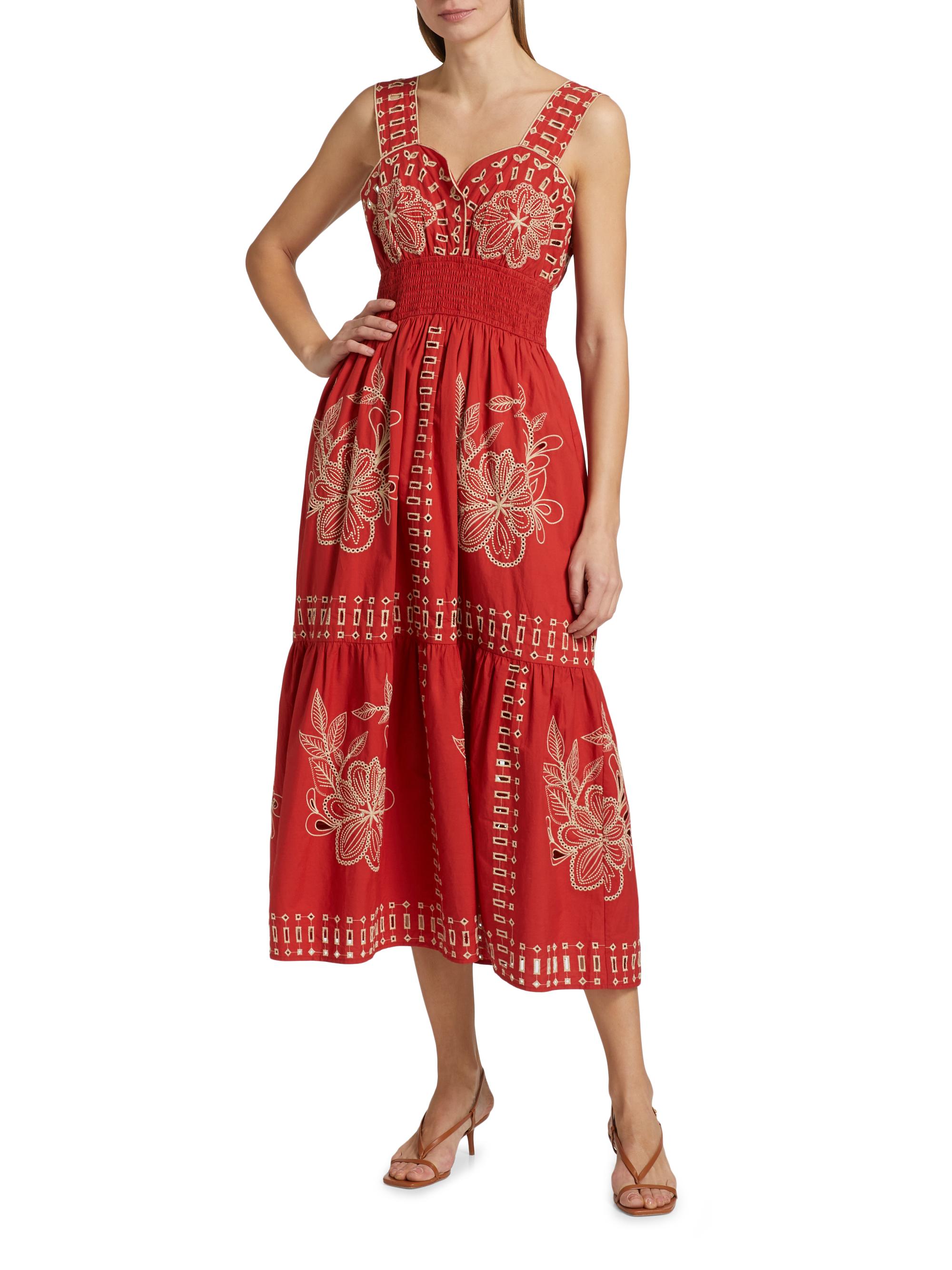 fawn embroidered eyelet midi dress Embroidery Cotton Eyelet Midi Dress – Penelope The Label